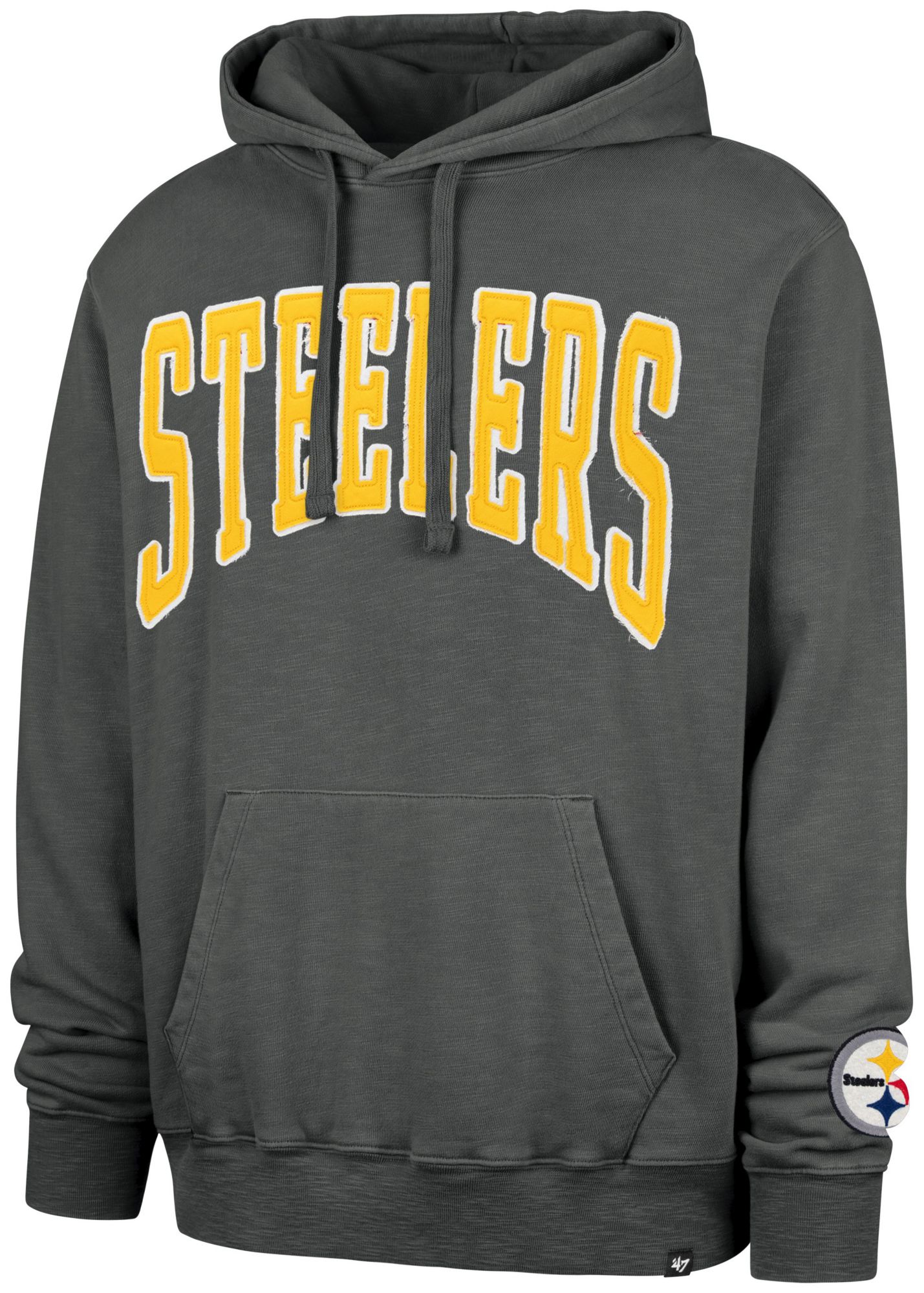 '47 Men's Pittsburgh Steelers Coal Groton Hoodie