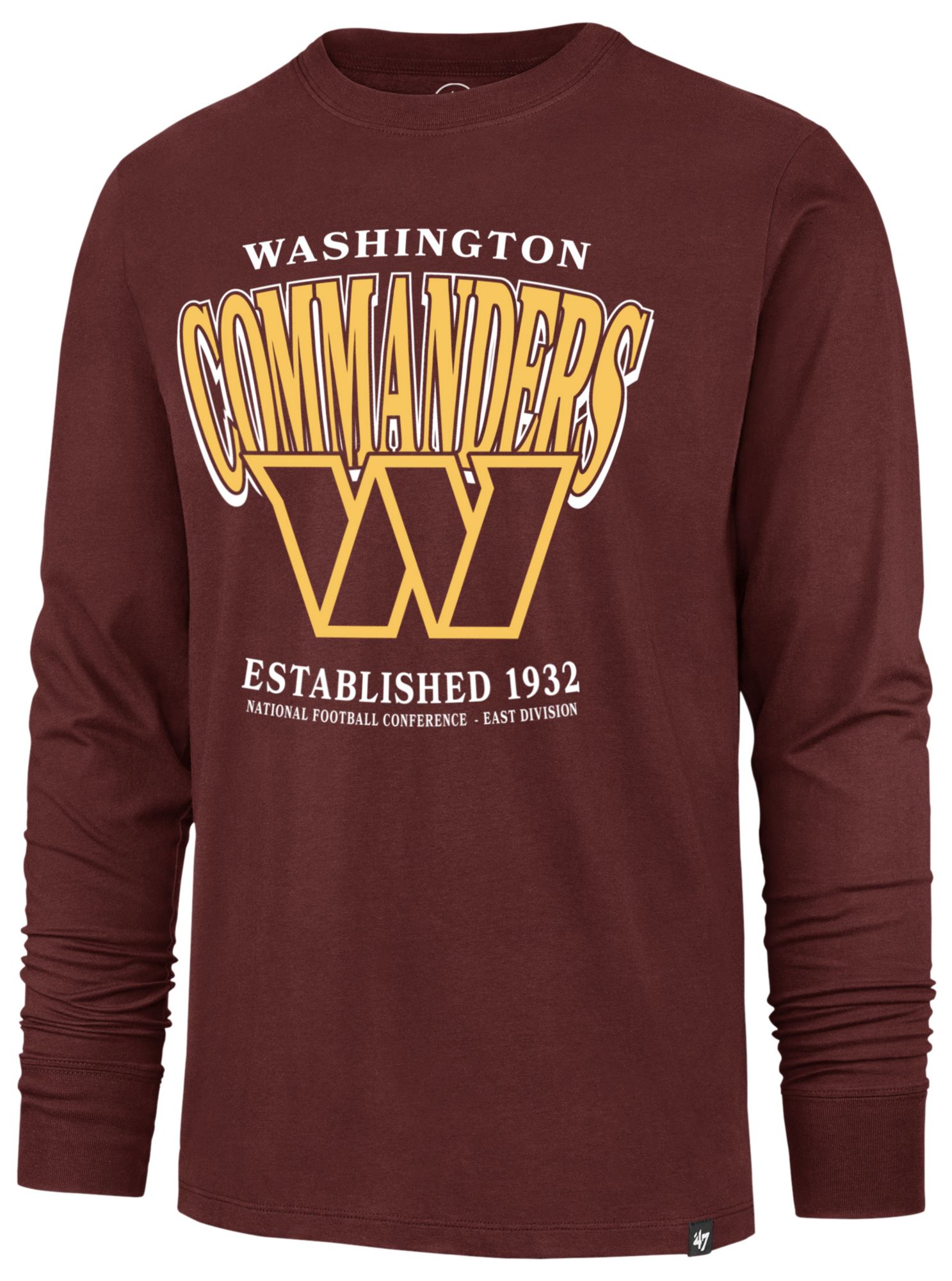 '47 Men's Washington Commanders Red Checkdown Long Sleeve Shirt