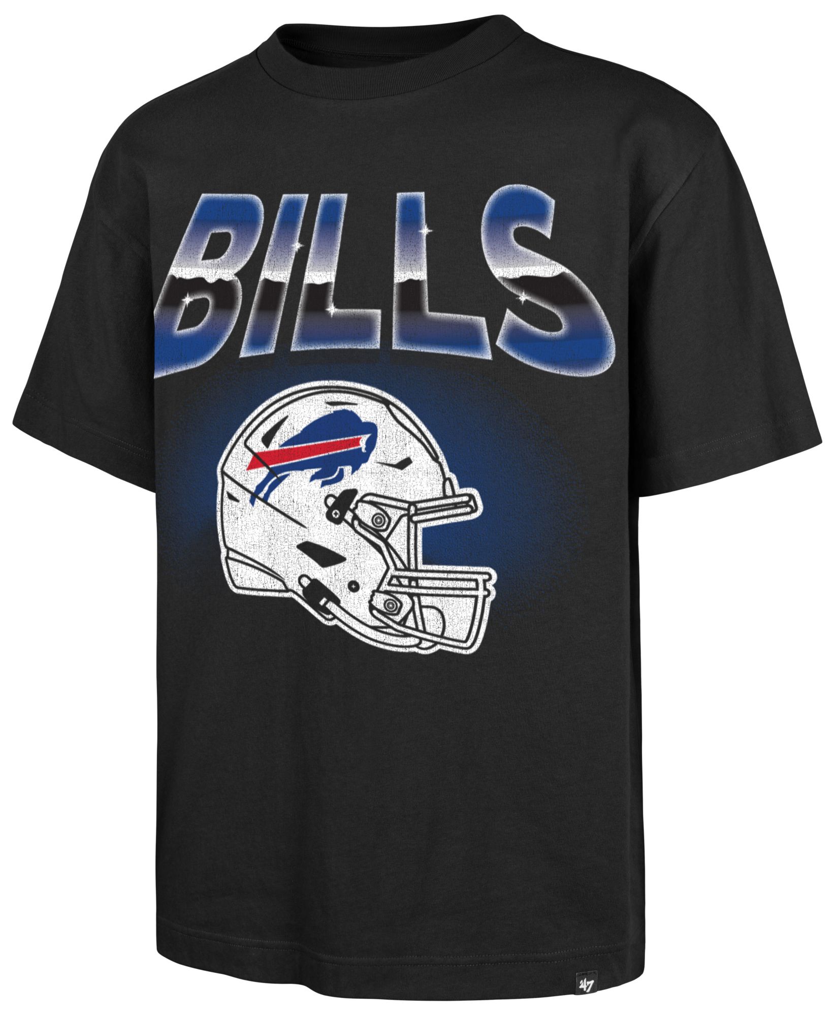 '47 Men's Buffalo Bills Black Fade Foundation T-Shirt