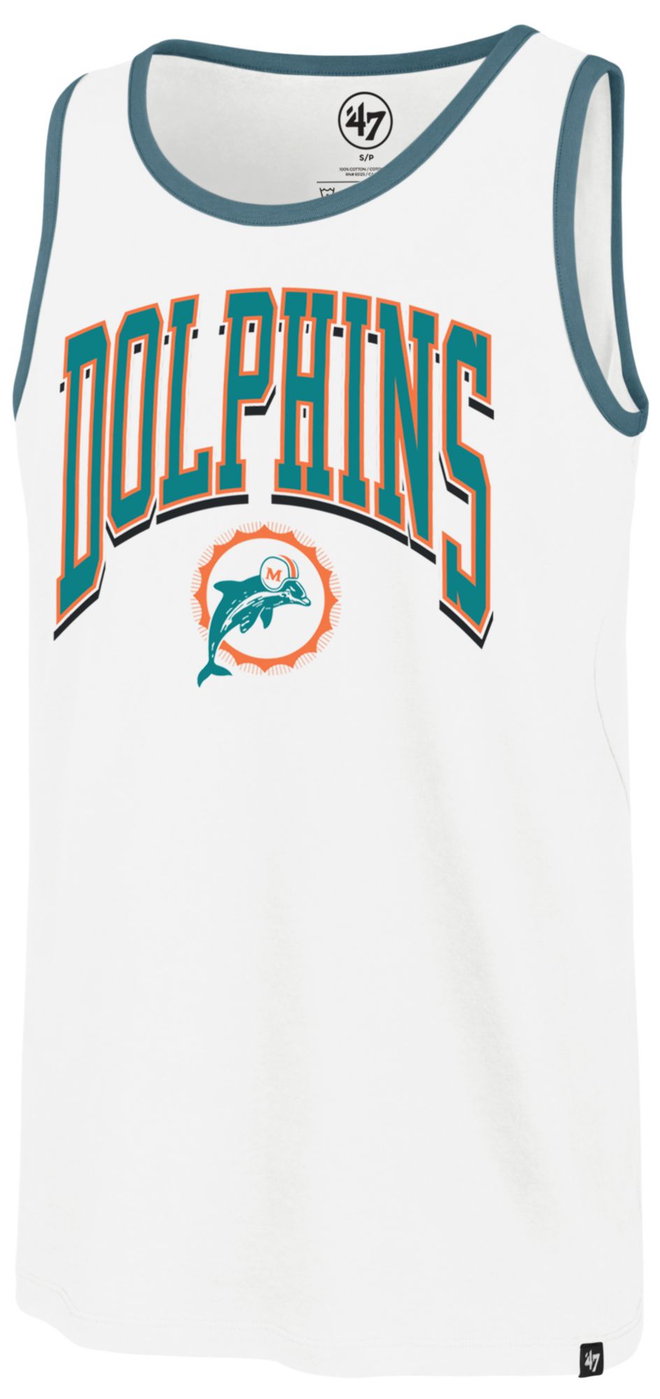 '47 Men's Miami Dolphins Sandstone Arch Tank Top