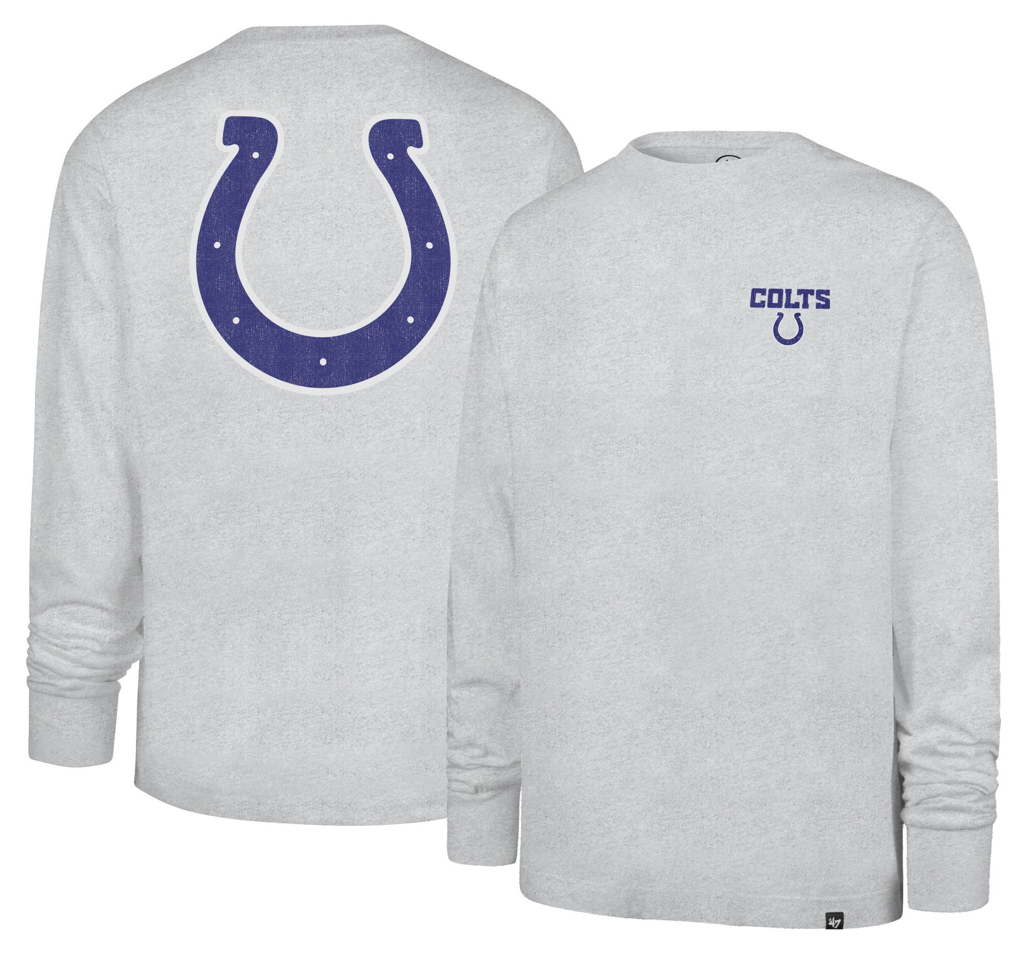 '47 Men's Indianapolis Colts Grey Alumnus Long Sleeve Shirt