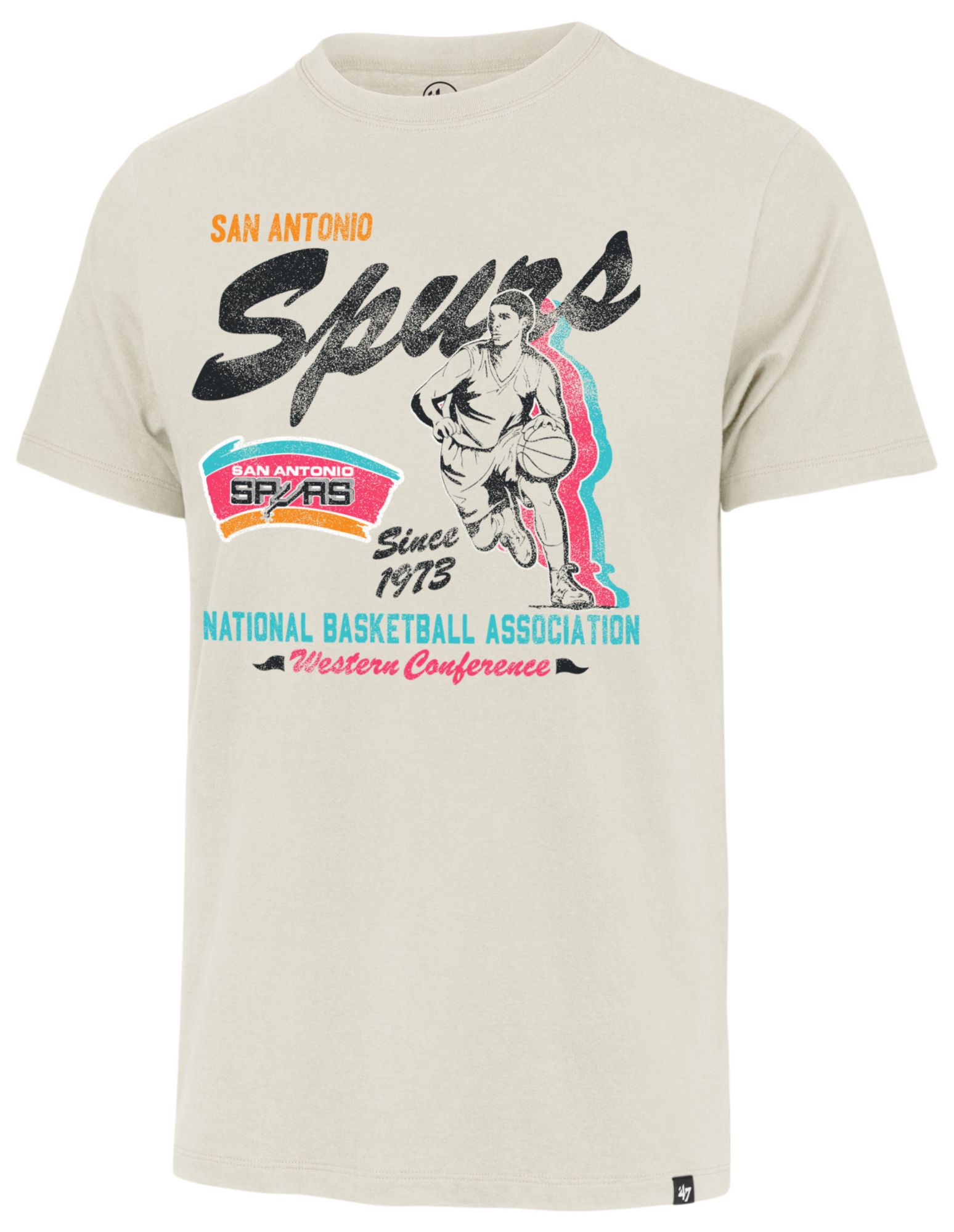 '47 Men's San Antonio Spurs Off White Regional Franklin T-Shirt