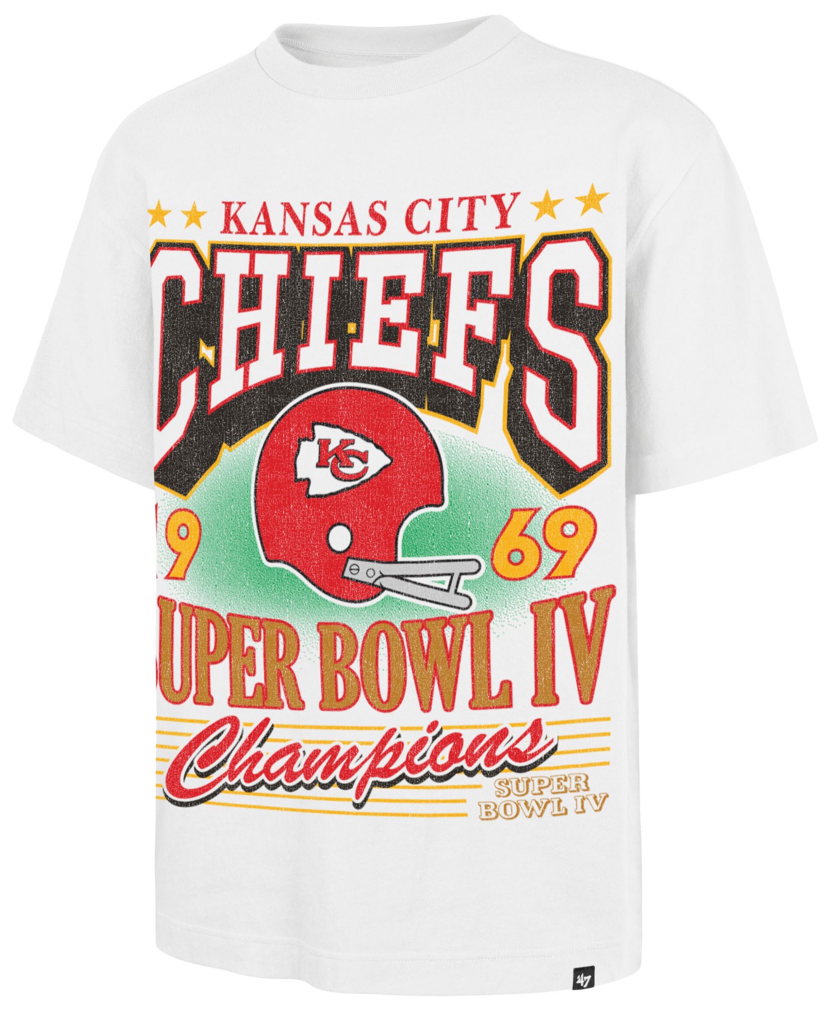 '47 Men's Kansas City Chiefs White Champs Foundation T-Shirt