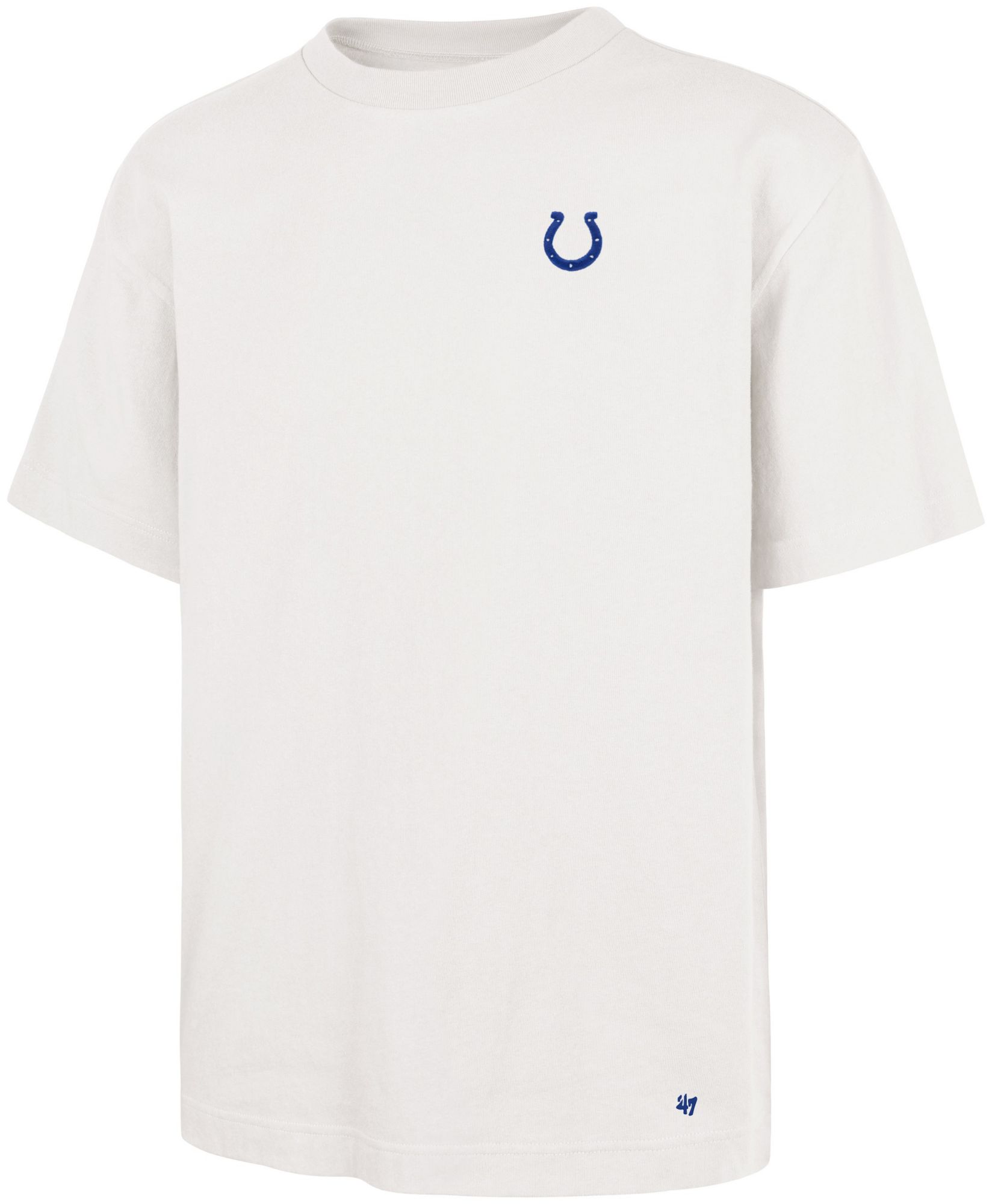 '47 Men's Indianapolis Colts Sandstone Micro Logo T-Shirt