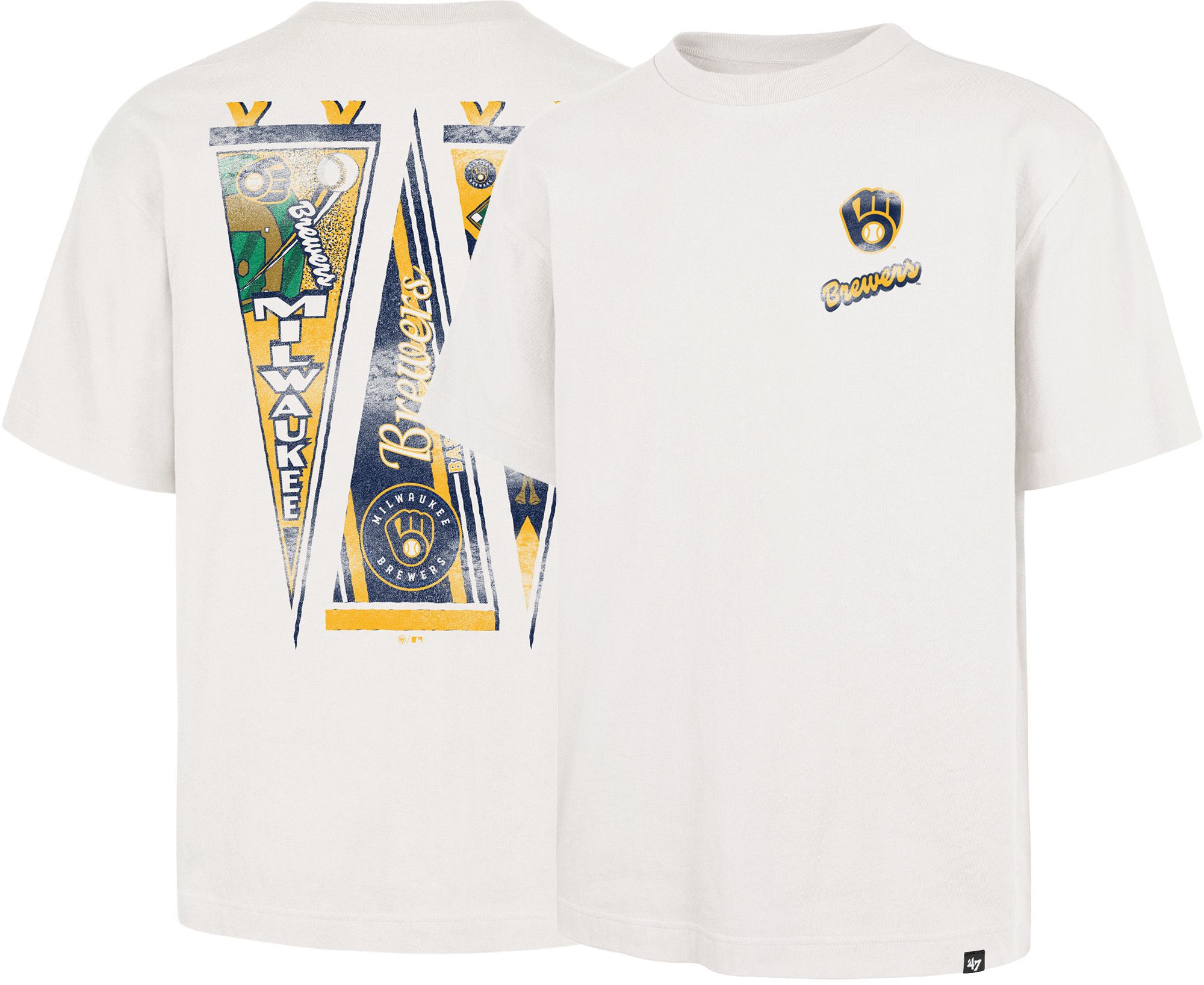 '47 Men's Milwaukee Brewers Pennant Foundation T-Shirt