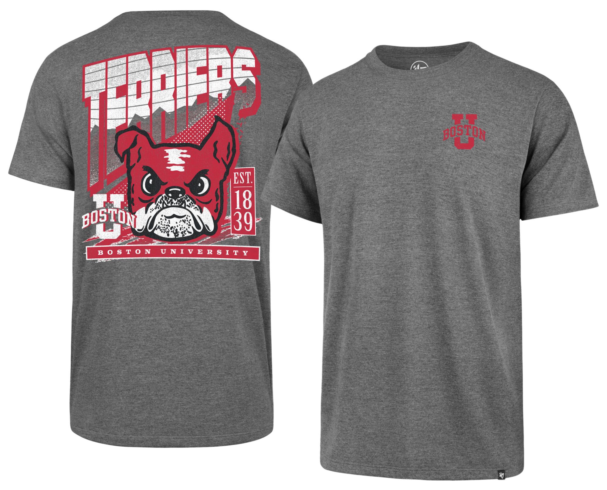 '47 Men's Boston Terriers Slate Grey Reppin' T-Shirt
