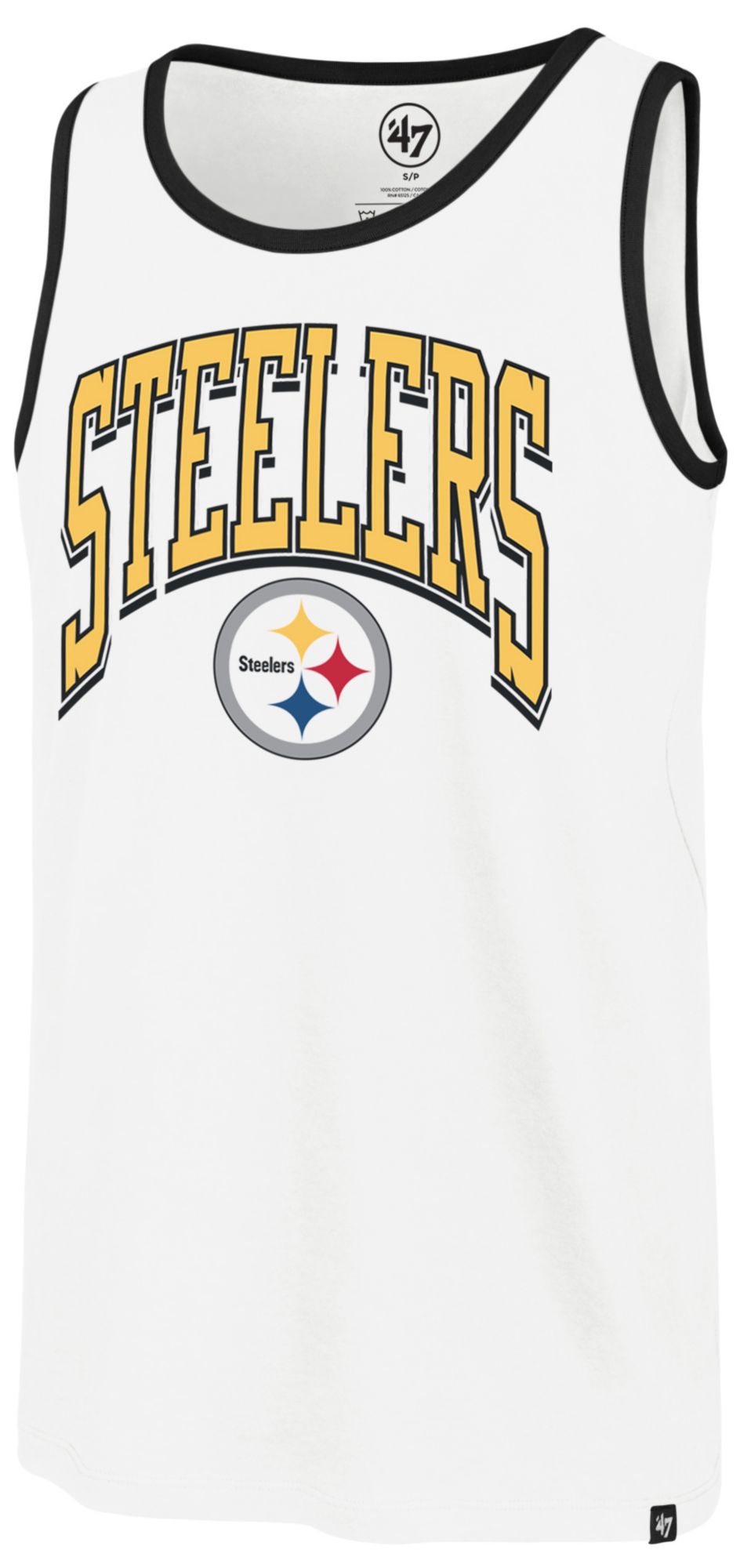 '47 Men's Pittsburgh Steelers Sandstone Arch Tank Top