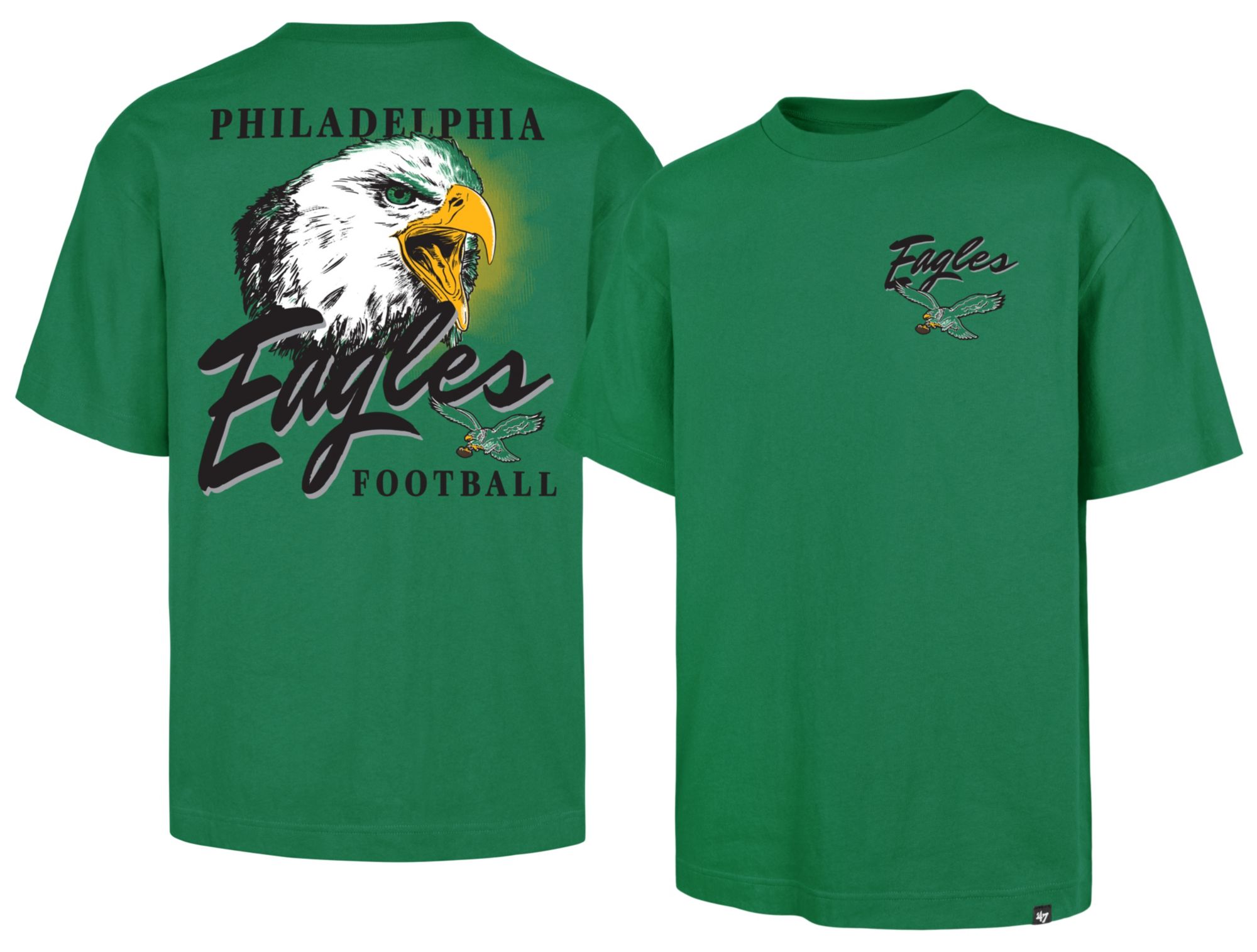 '47 Adult Philadelphia Eagles Green Backer Foundation T-Shirt