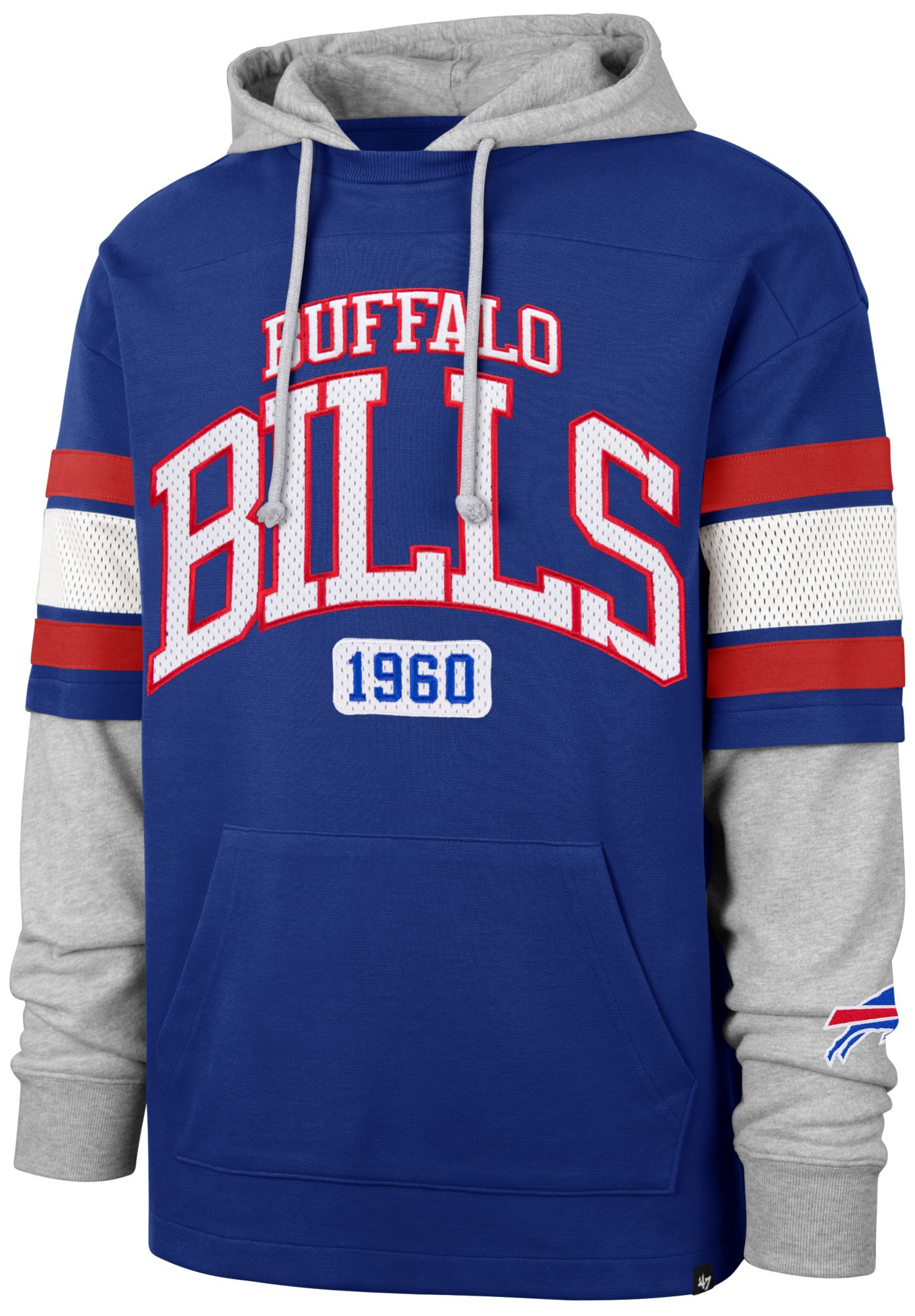 '47 Men's Buffalo Bills Bridge Pass Hoodie