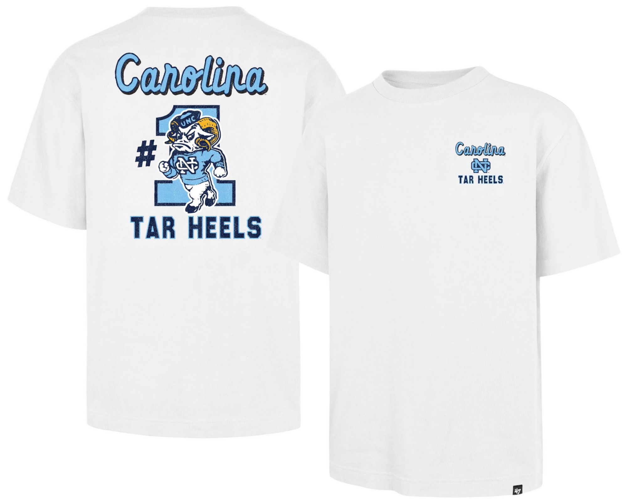 '47 Men's North Carolina Tar Heels White Big and Tall T-Shirt