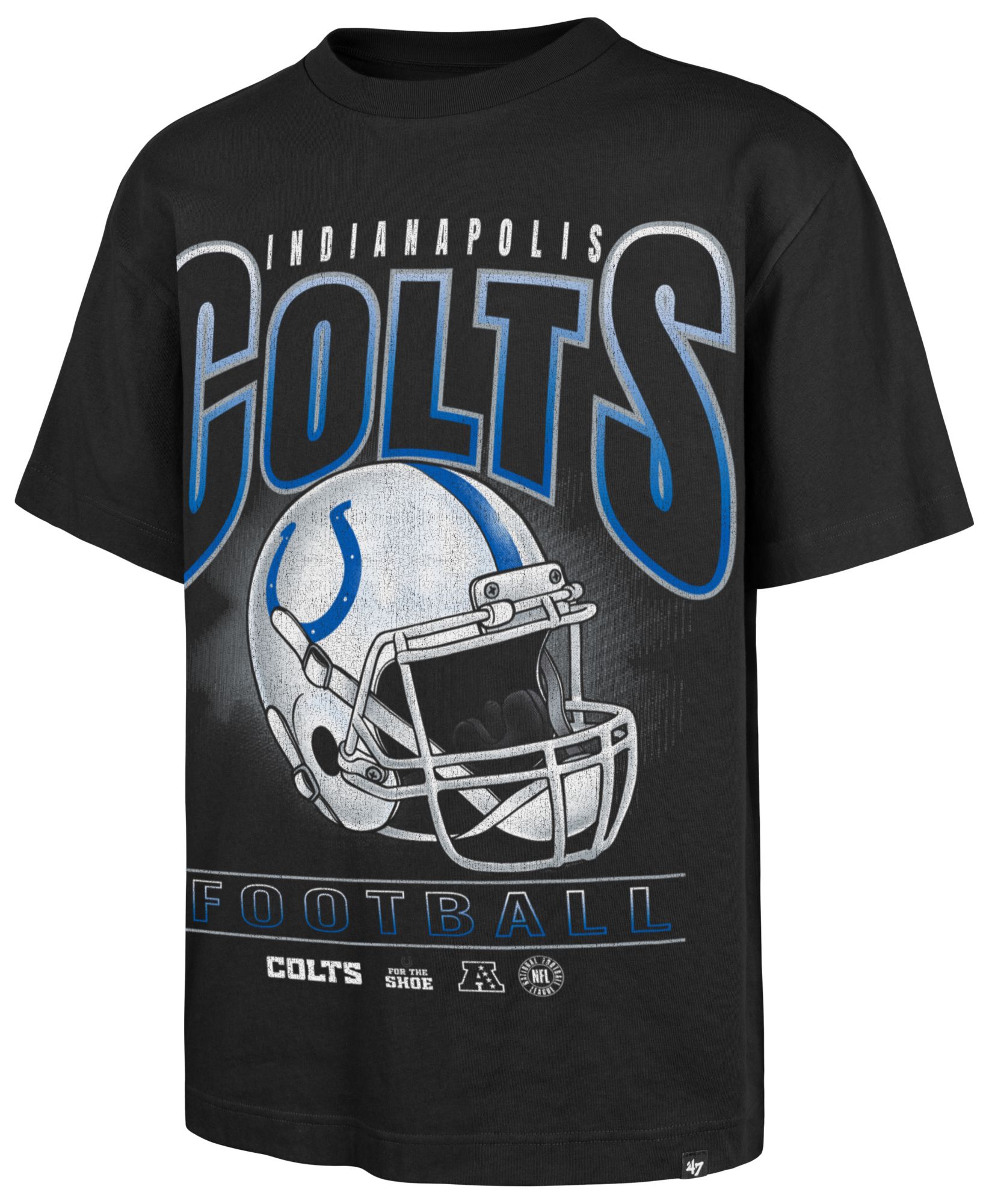 '47 Men's Indianapolis Colts Black Helmet T-Shirt