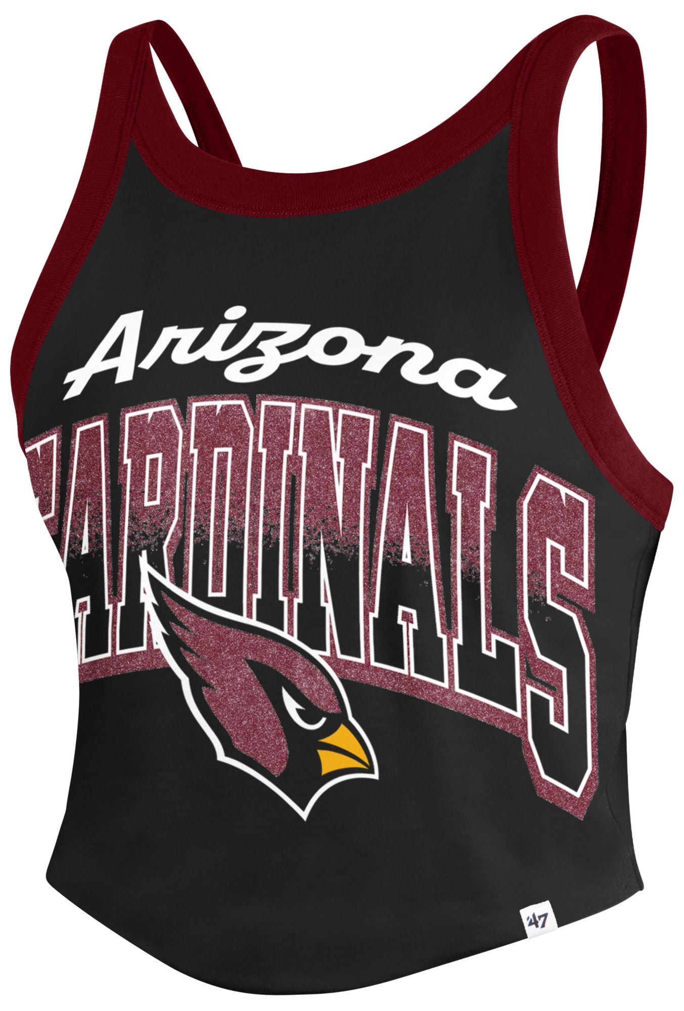 '47 Women's Arizona Cardinals Black Shimmer Tank