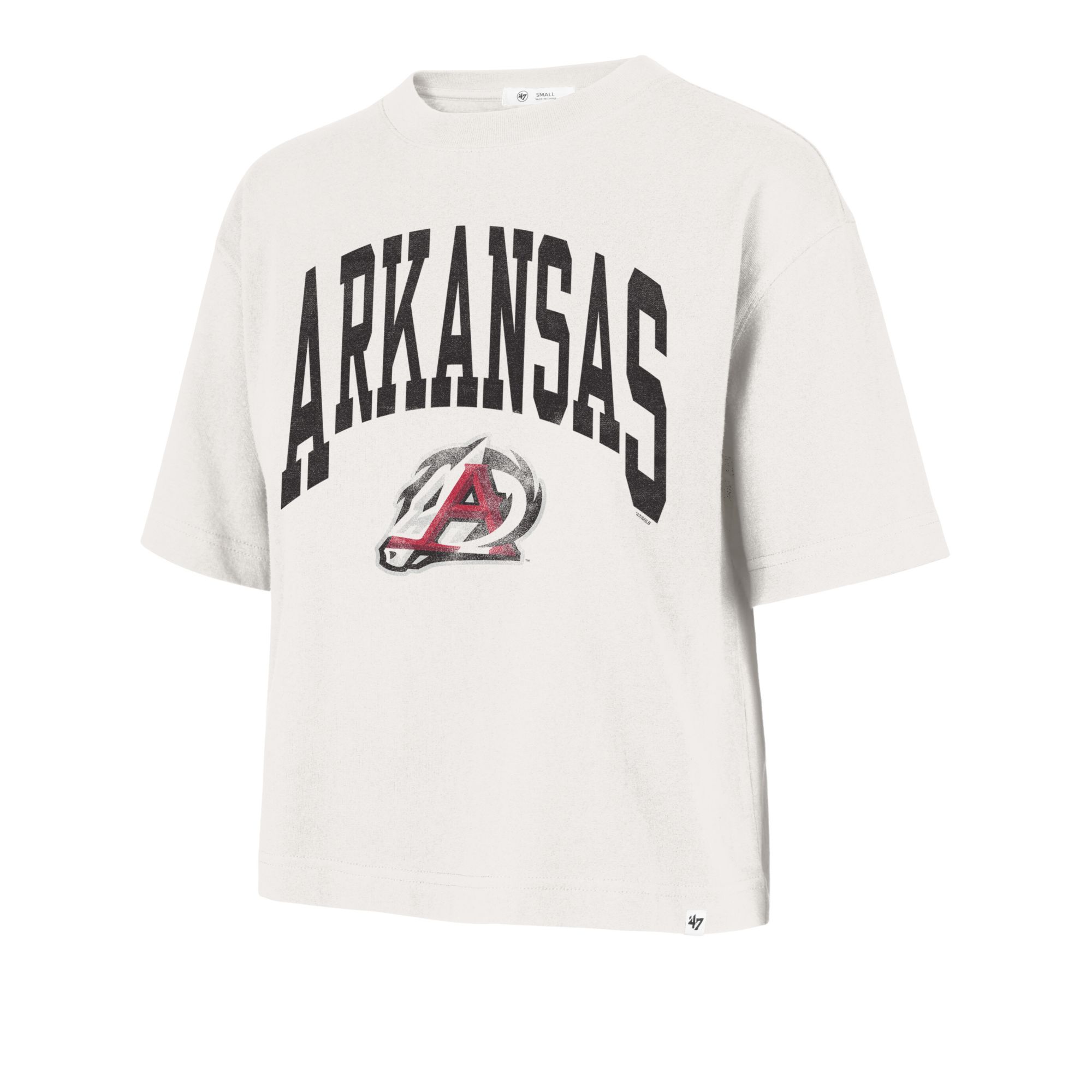 '47 Women's Arkansas Travelers Cream Shale City T-Shirt