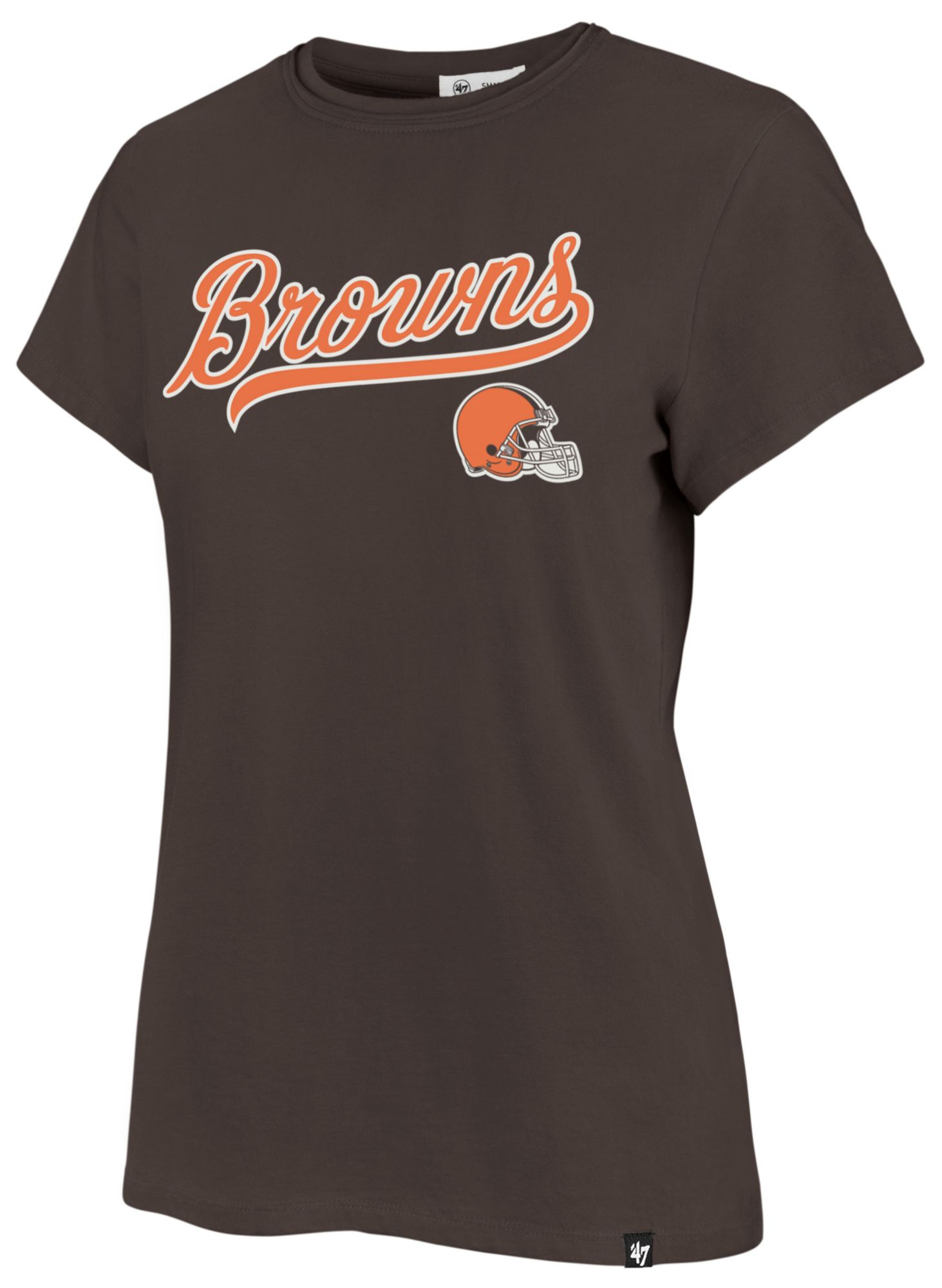 '47 Women's Cleveland Browns Brown Tailsweep Frankie T-Shirt