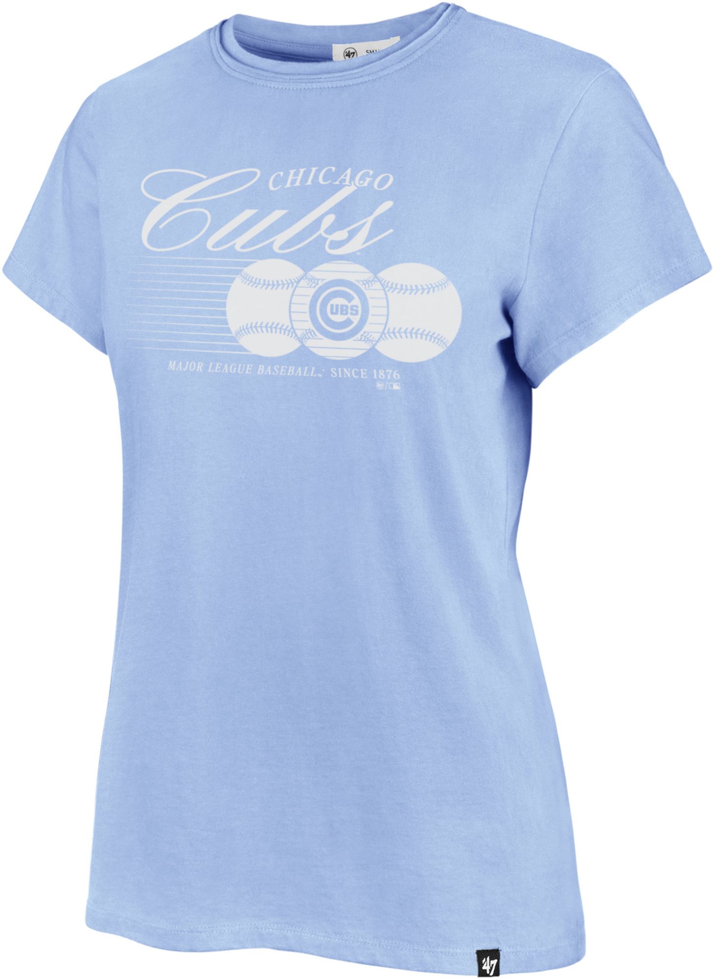 '47 Women's Chicago Cubs Speed Throw Franklin T-Shirt