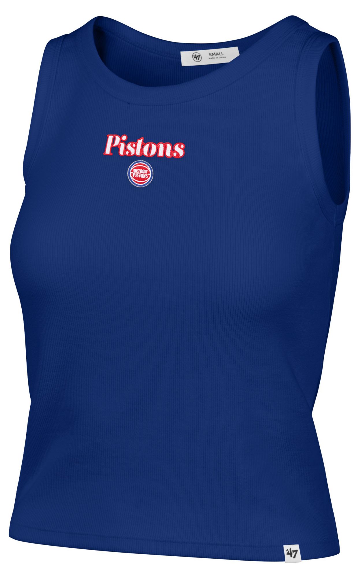 '47 Women's Detroit Pistons Royal Baby Rib Tank Top