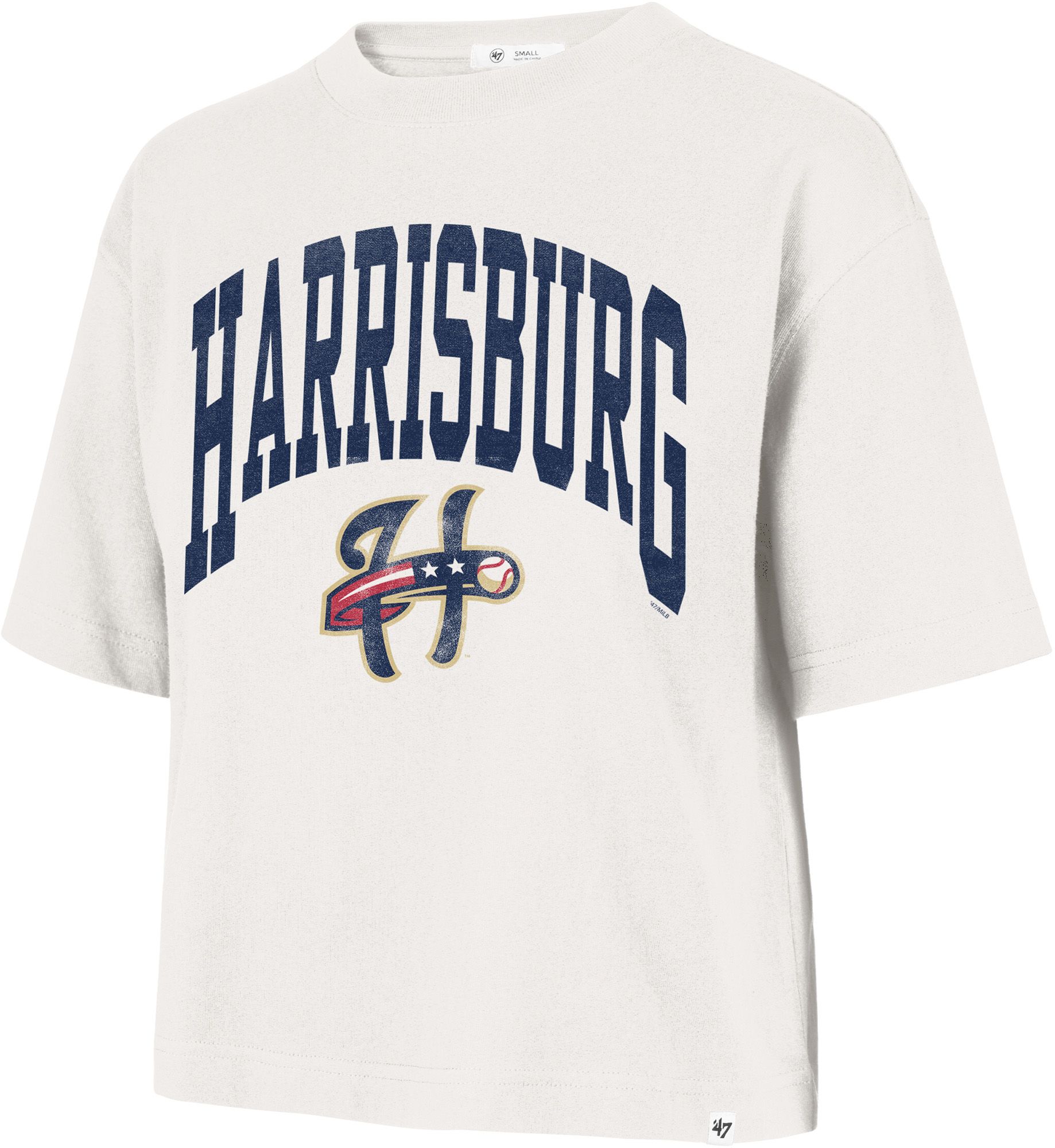 '47 Women's Harrisburgh Senators Cream Shale City T-Shirt, XL, White