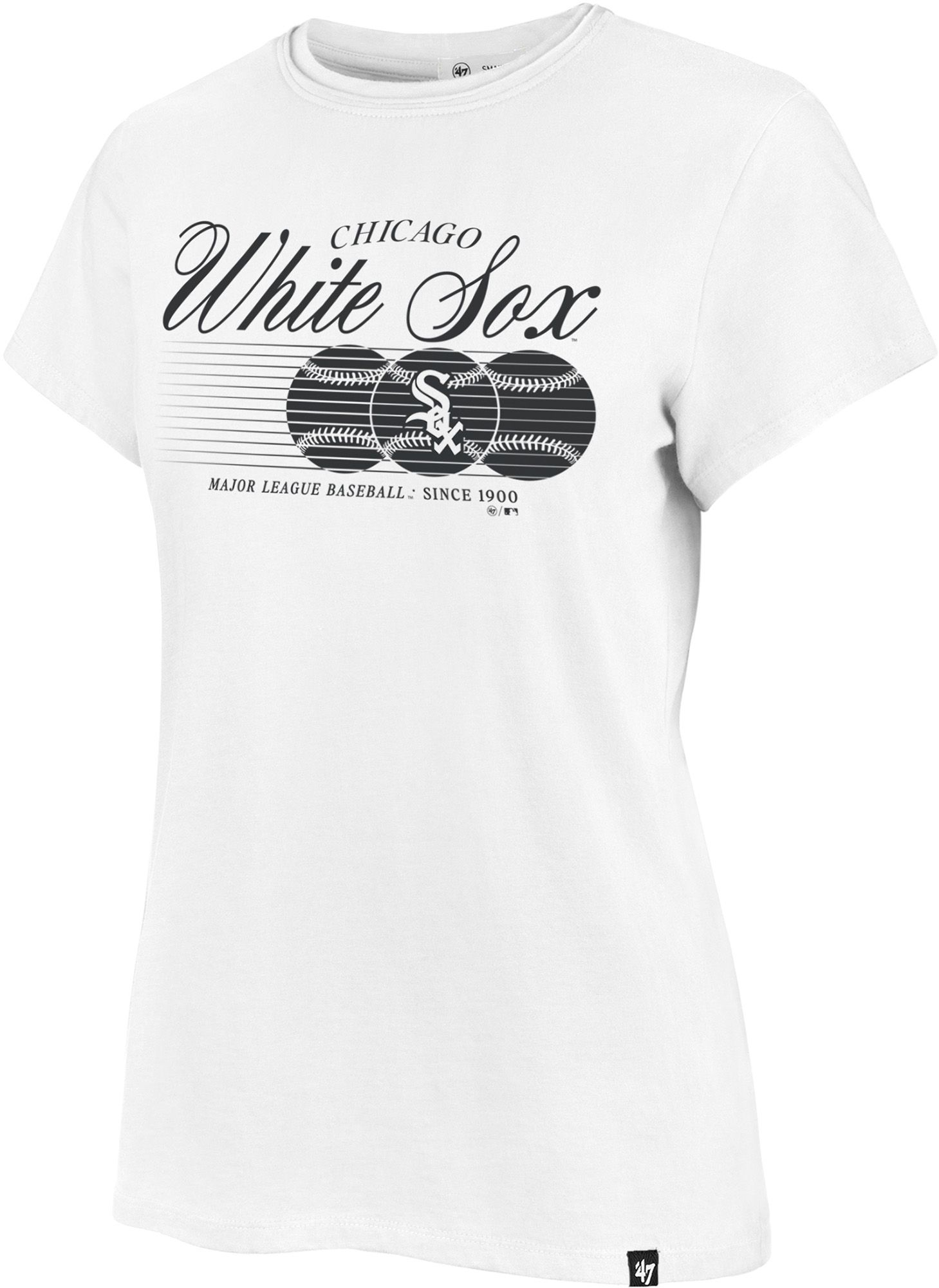 '47 Women's Chicago White Sox Speed Throw Franklin T-Shirt