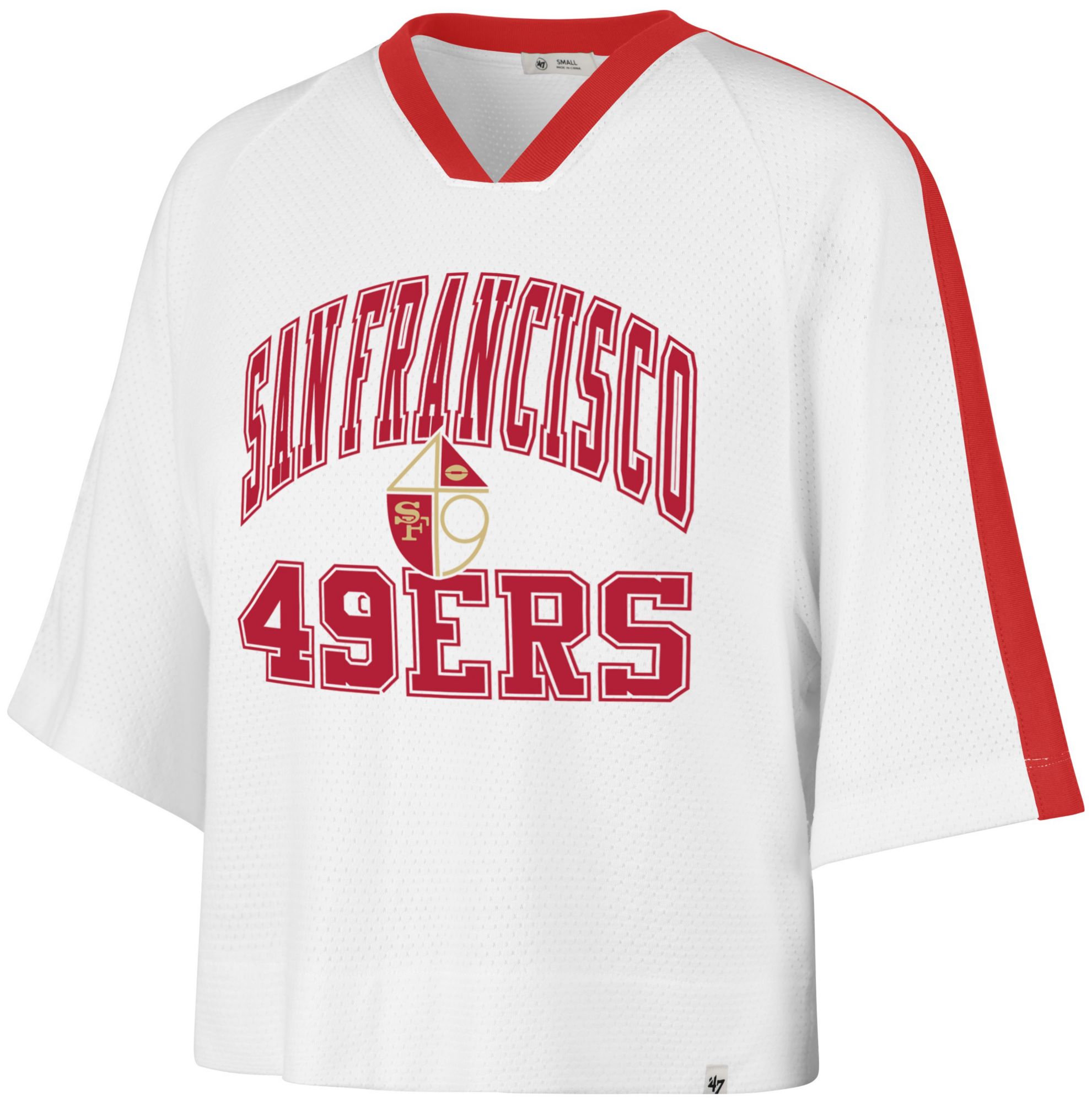 '47 Women's San Francisco 49ers White Arch Jersey Long Sleeve Shirt