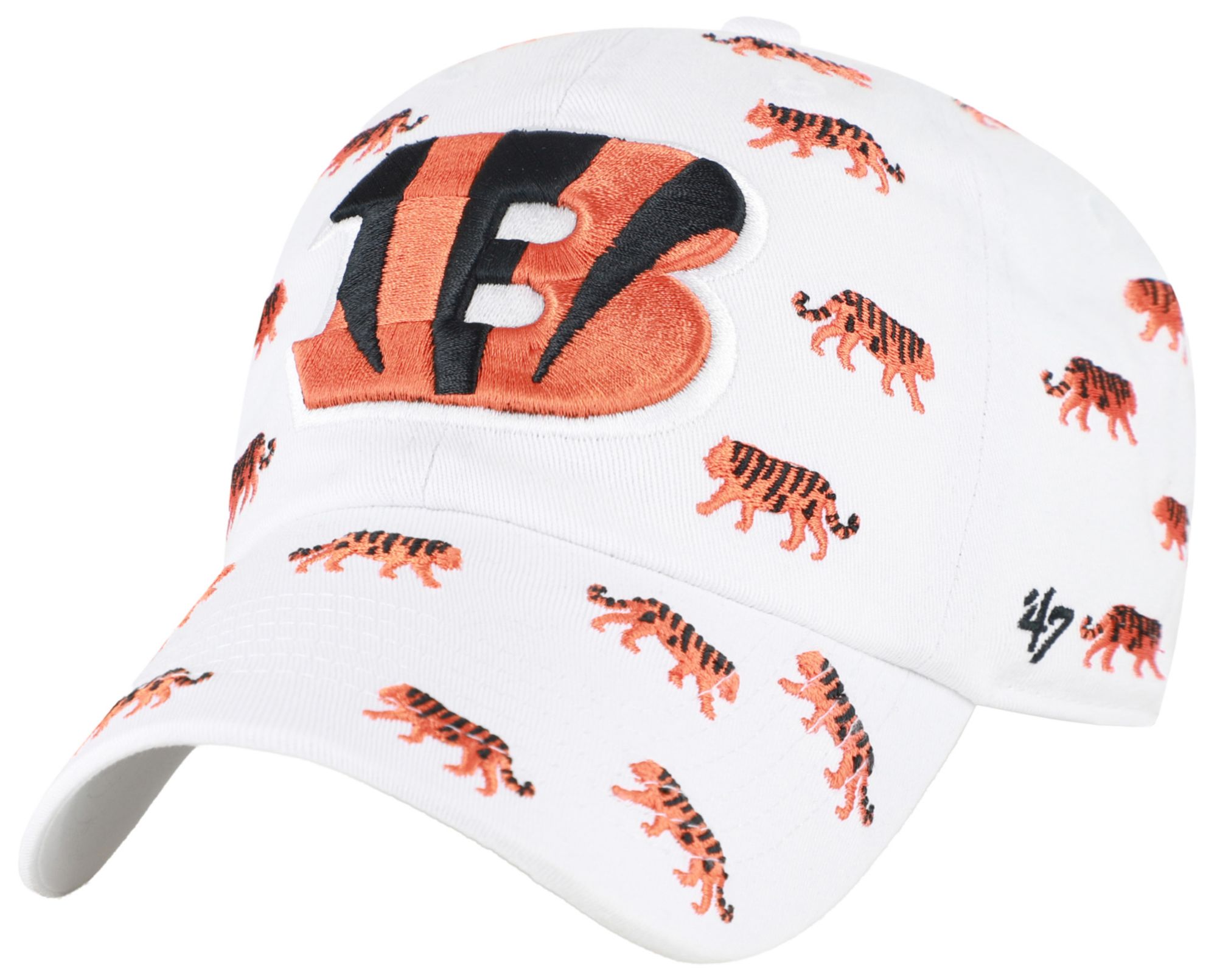 '47 Women's Cincinnati Bengals White Confetti Clean Up Adjustable Hat