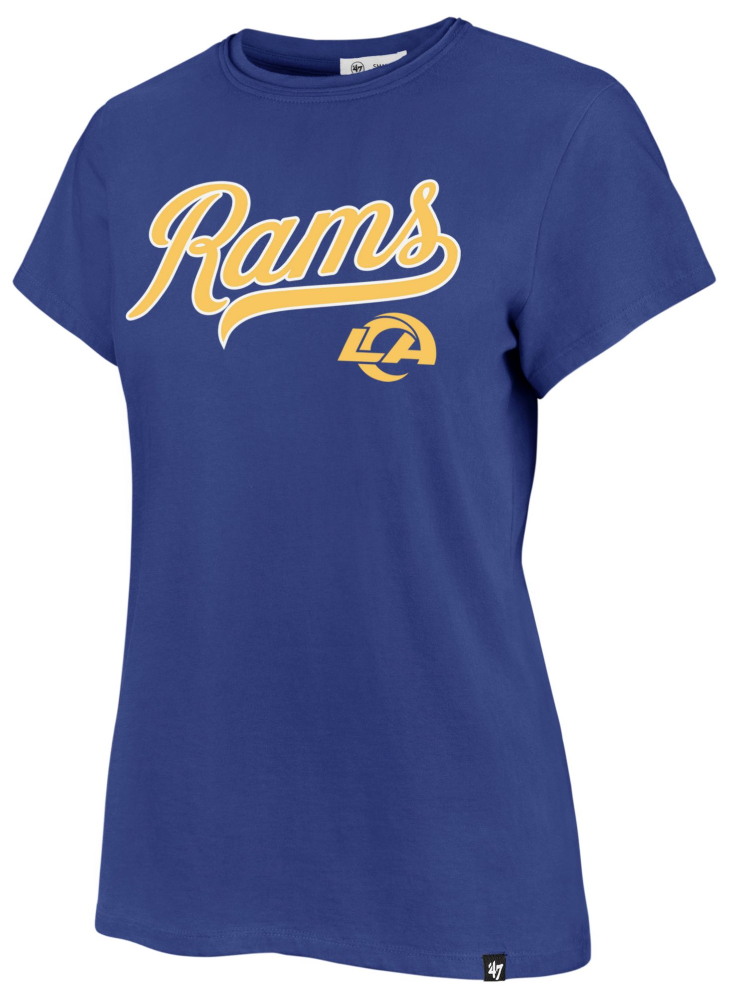 '47 Women's Los Angeles Rams Jetty Blue Tailsweep Frankie T-Shirt
