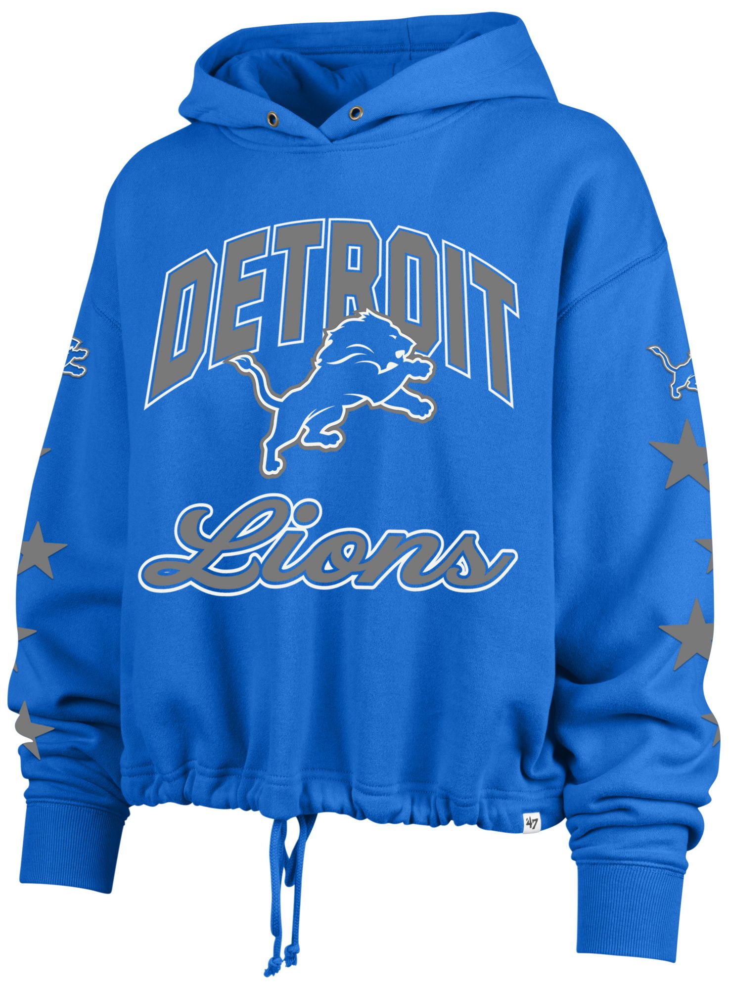 '47 Women's Detroit Lions Blue Star Venice Hoodie