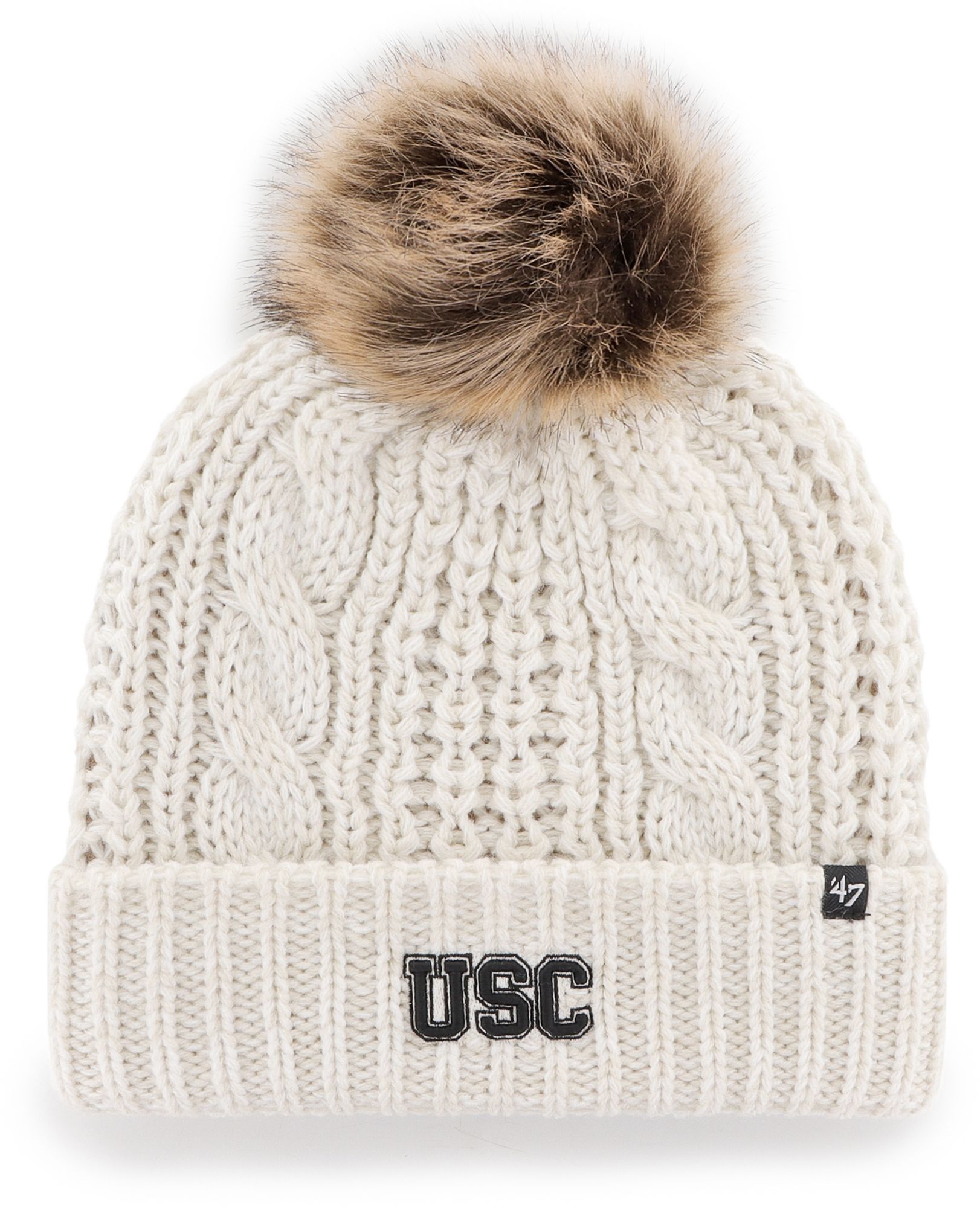 '47 Women's USC Trojans Meeko Cuffed Knit Pom Beanie