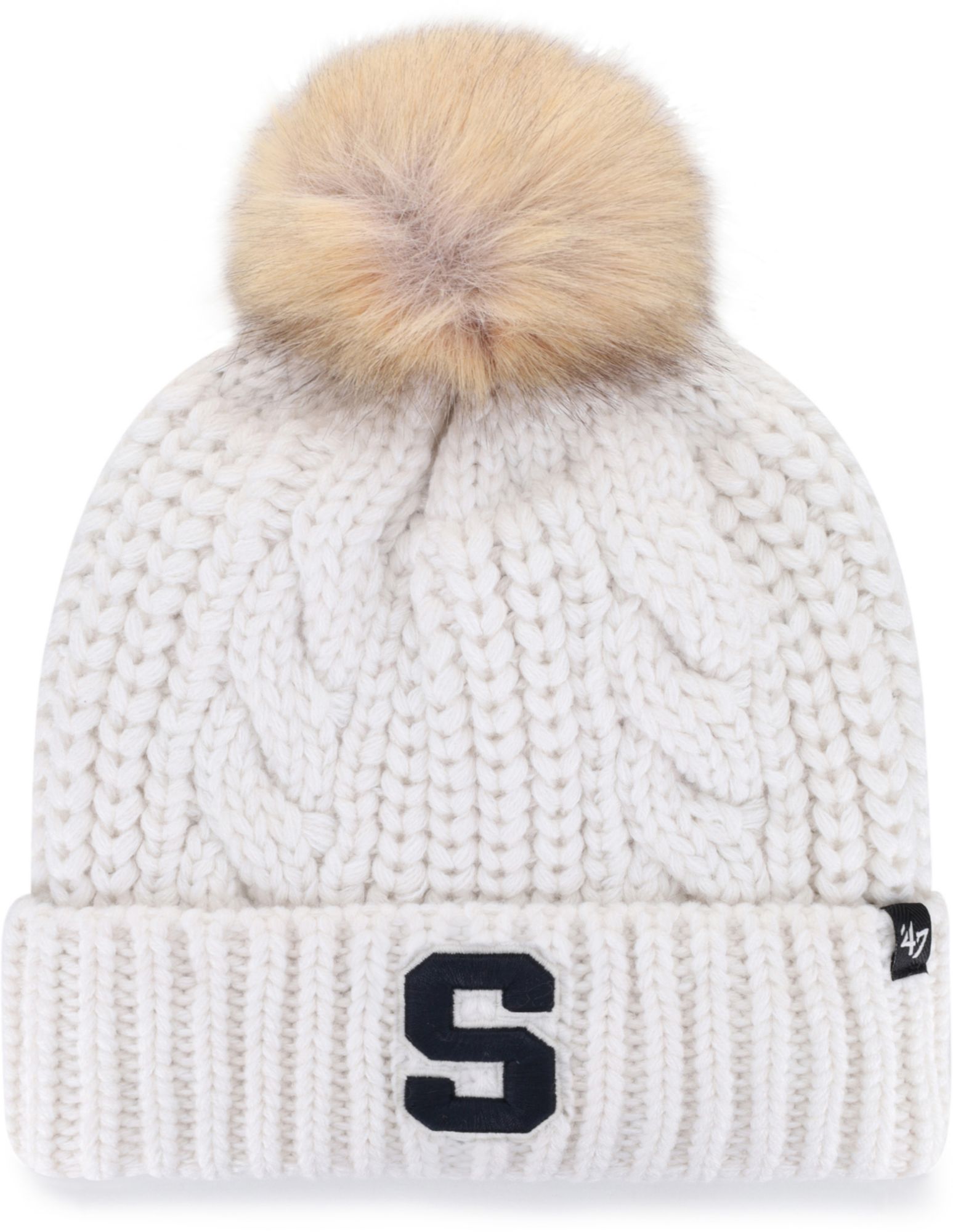 '47 Women's Syracuse Orange Meeko Cuffed Knit Pom Beanie