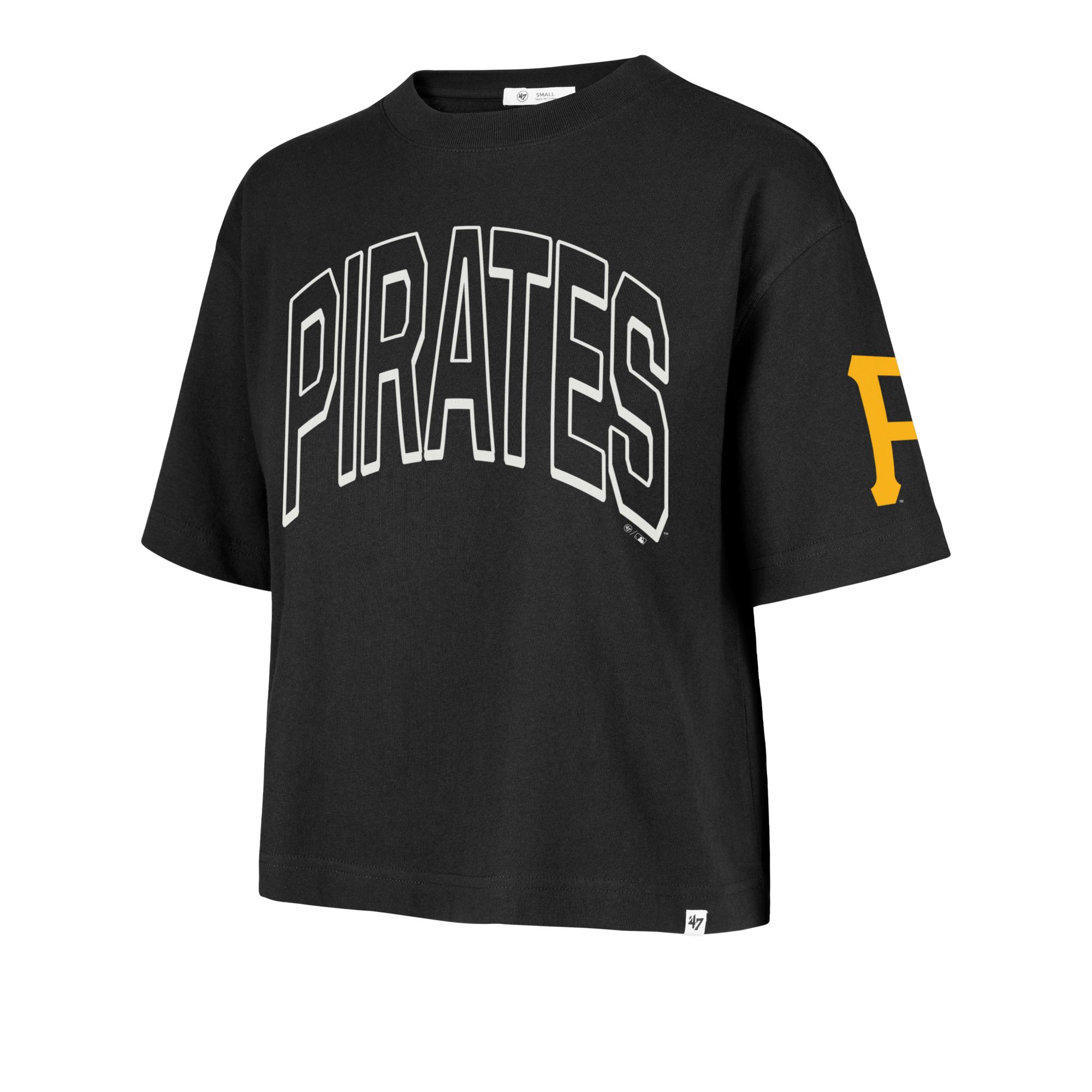'47 Women's Pittsburgh Pirates Black City Shale Call T-Shirt