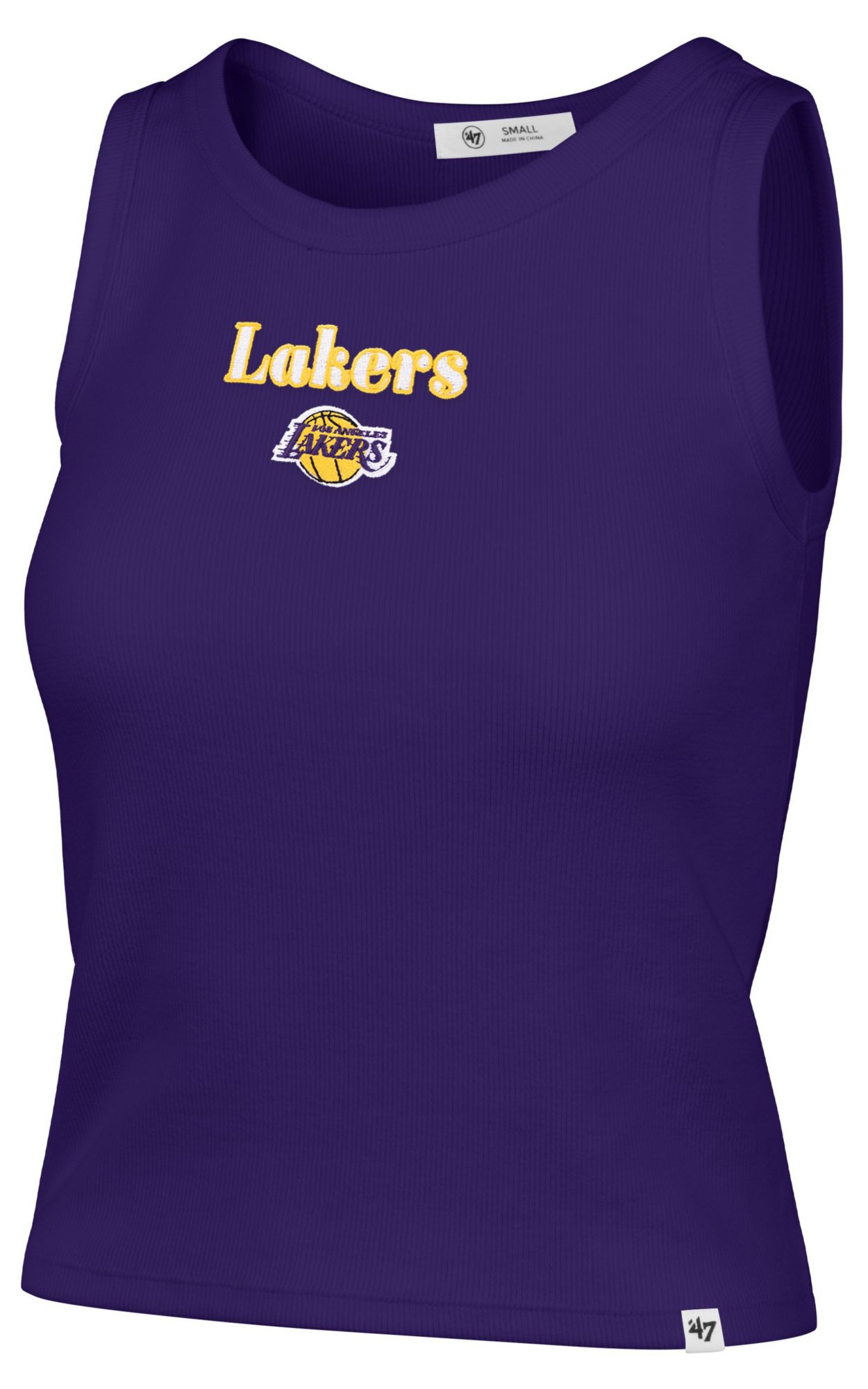 '47 Women's Los Angeles Lakers Purple Baby Rib Tank Top