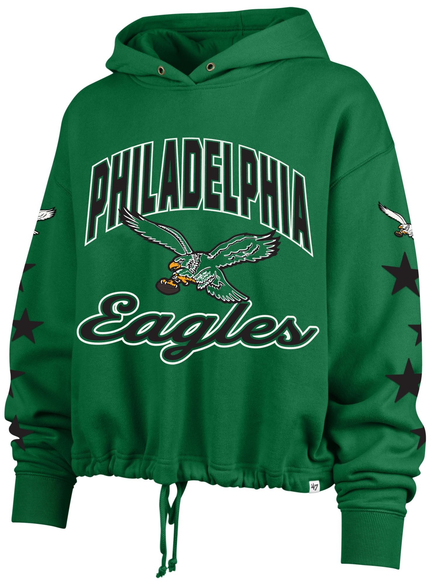 '47 Women's Philadelphia Eagles Green Star Venice Hoodie