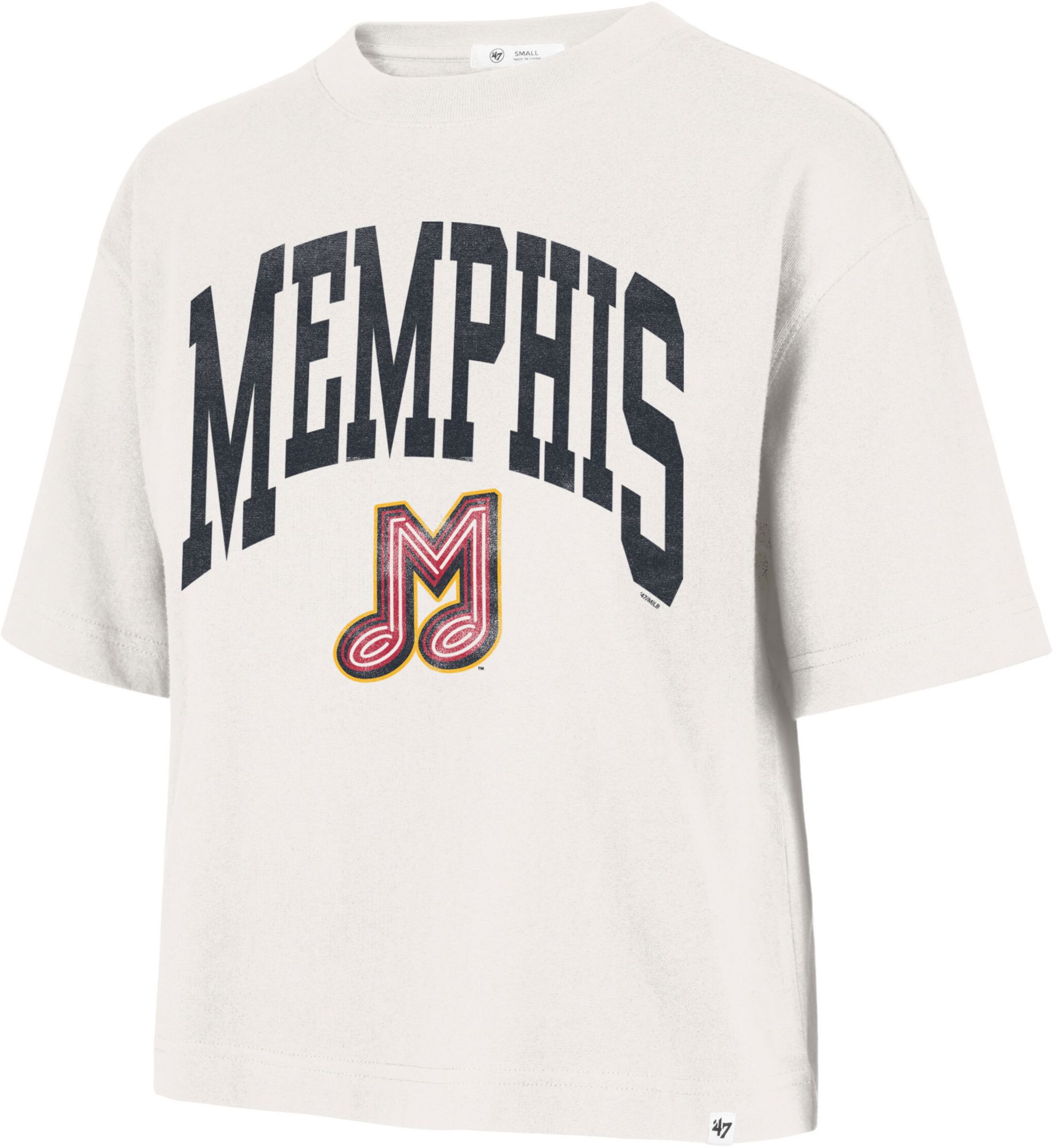 '47 Women's Memphis Redbirds Cream Shale City T-Shirt