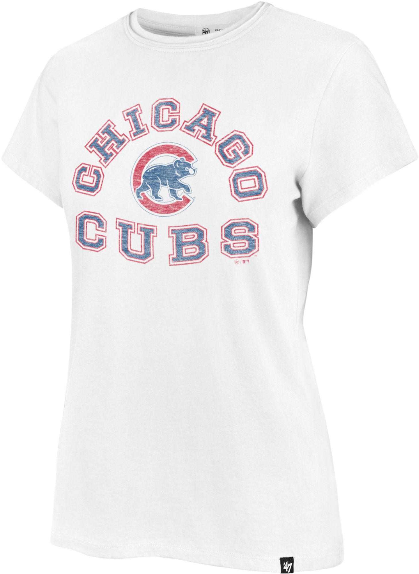 '47 Women's Chicago Cubs White Frankie T-Shirt