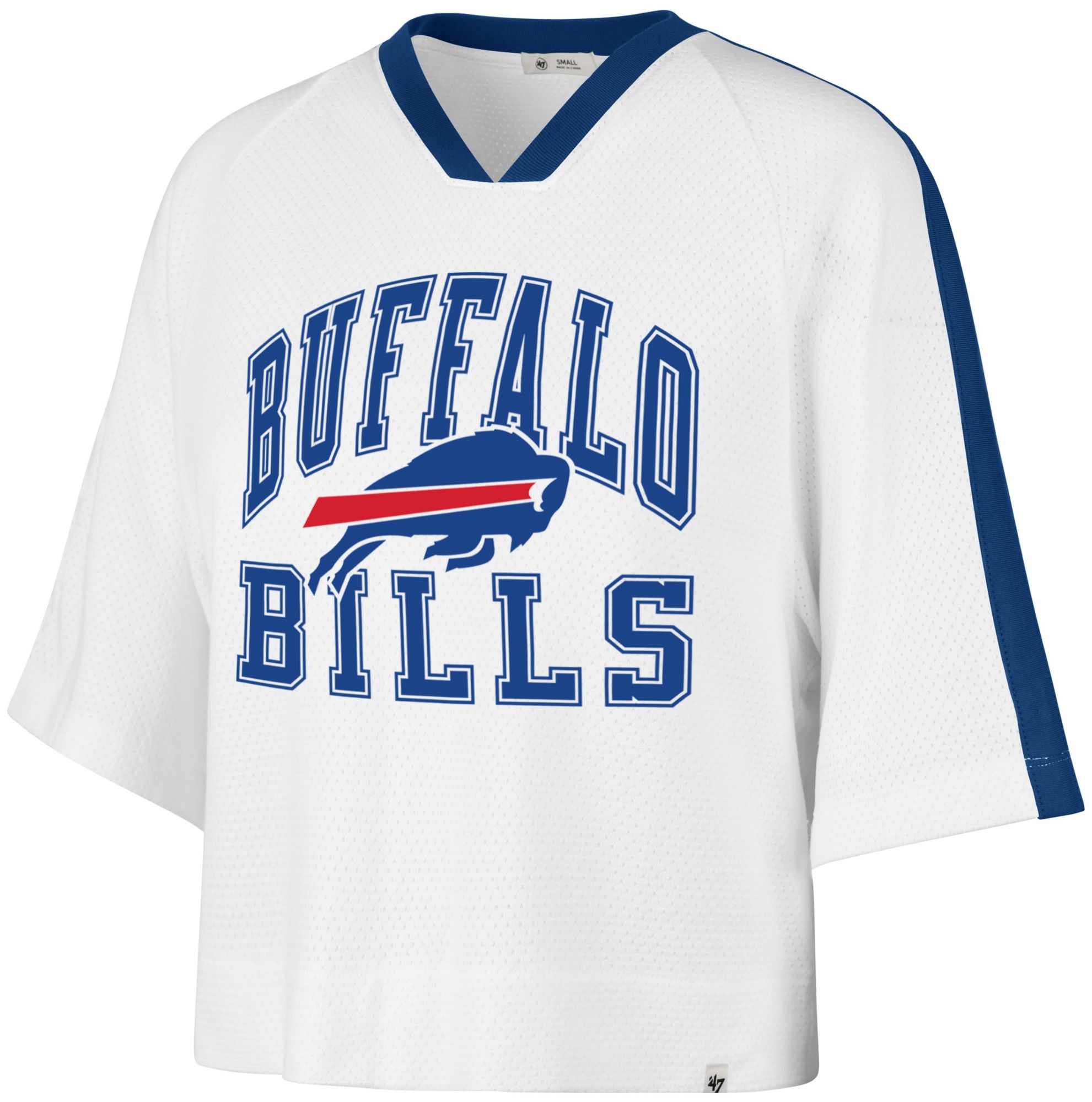 '47 Women's Buffalo Bills White Arch Jersey Long Sleeve Shirt