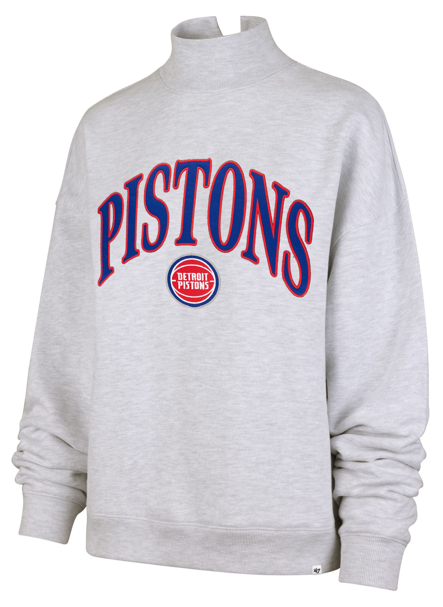'47 Women's Detroit Pistons Vintage Mockneck Sweatshirt