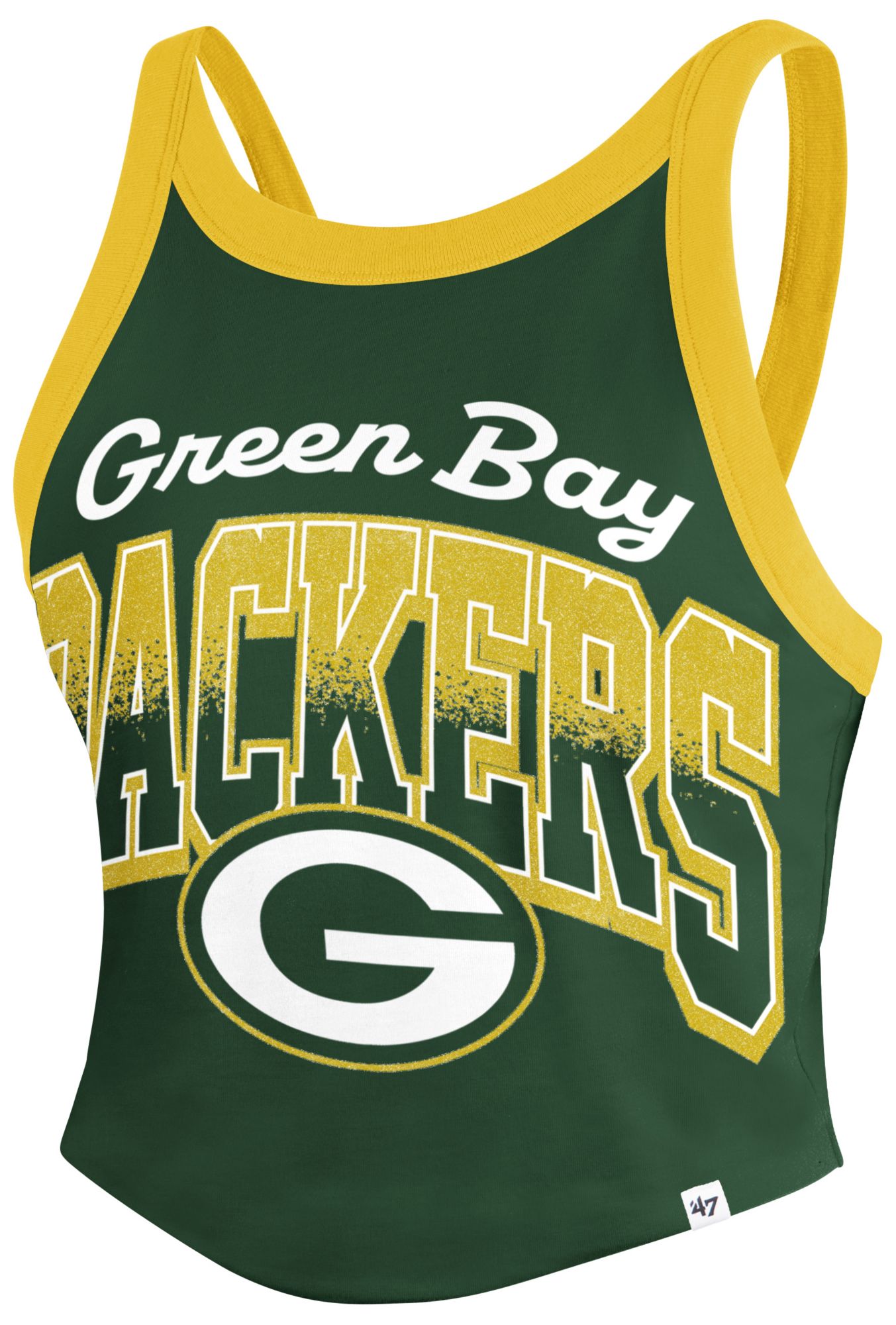 '47 Women's Green Bay Packers Dark Green Shimmer Tank