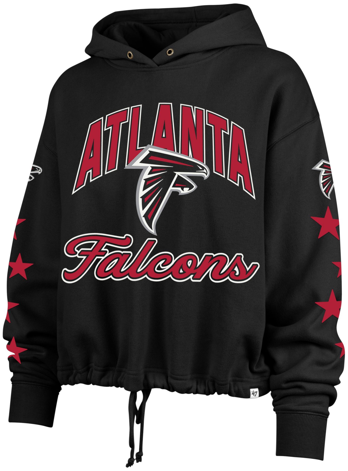'47 Women's Atlanta Falcons Jet Black Star Venice Hoodie