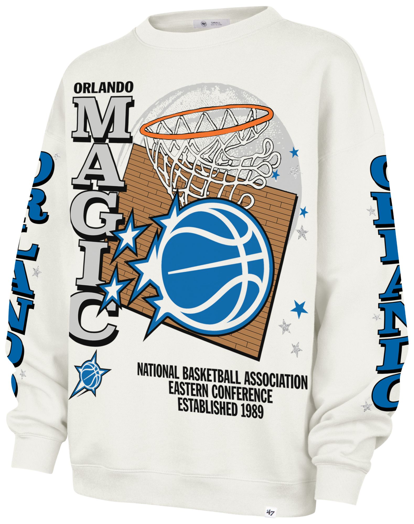 '47 Women's Orlando Magic Thunderous Oversized Crewneck Sweatshirt