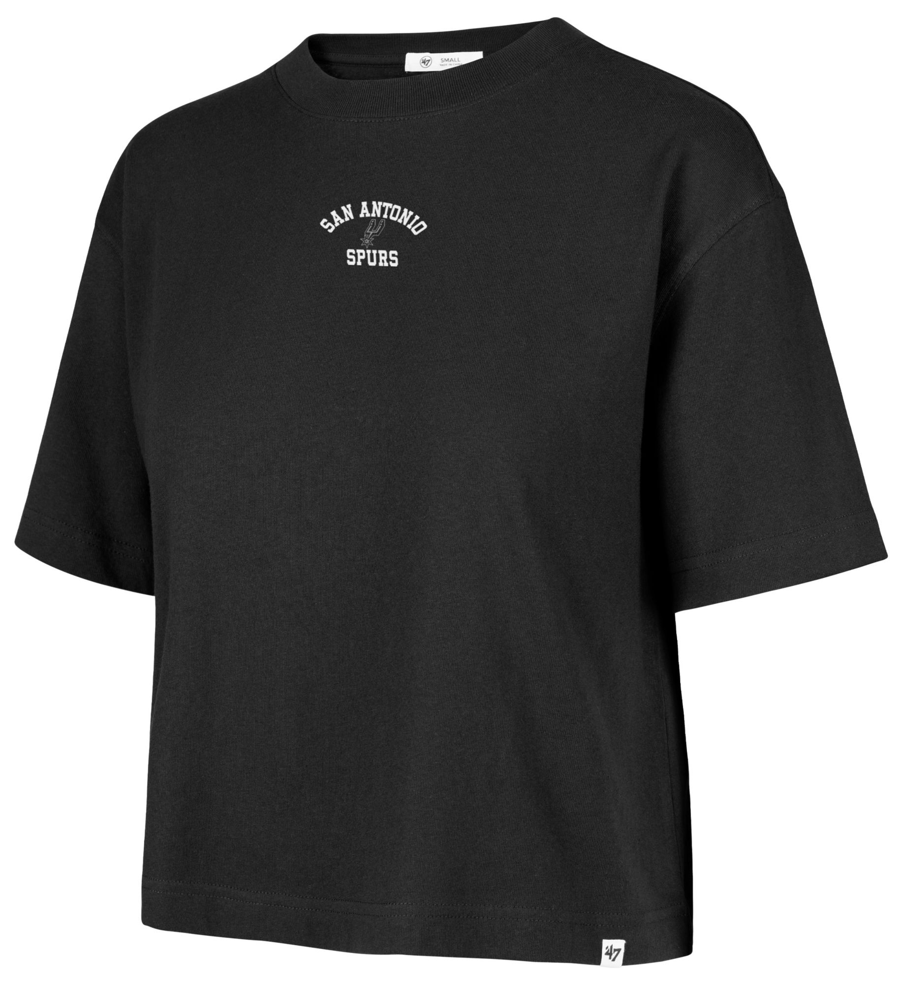 '47 Women's San Antonio Spurs Black Spirited Reed City T-Shirt