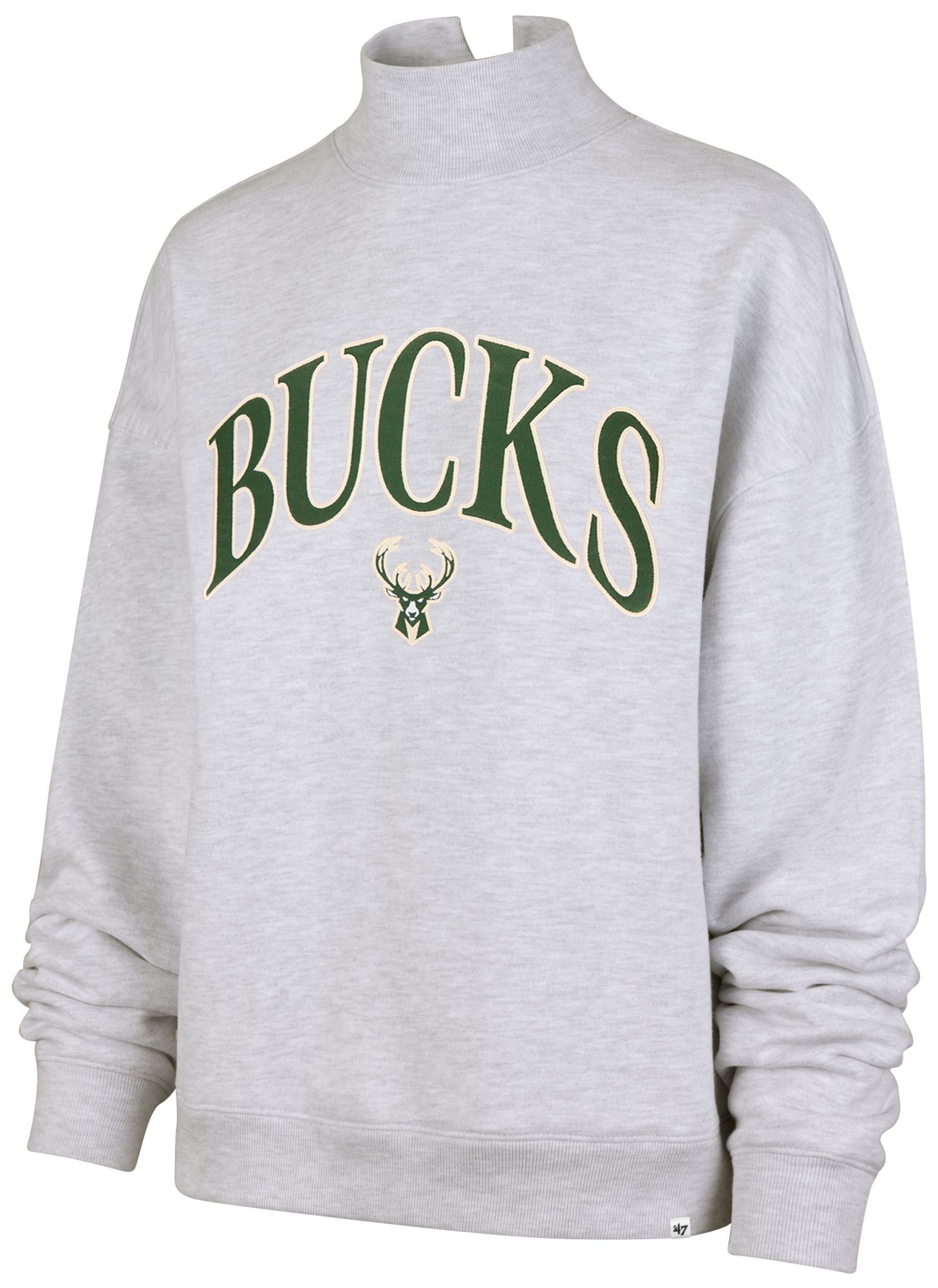 '47 Women's Milwaukee Bucks Vintage Mockneck Sweatshirt