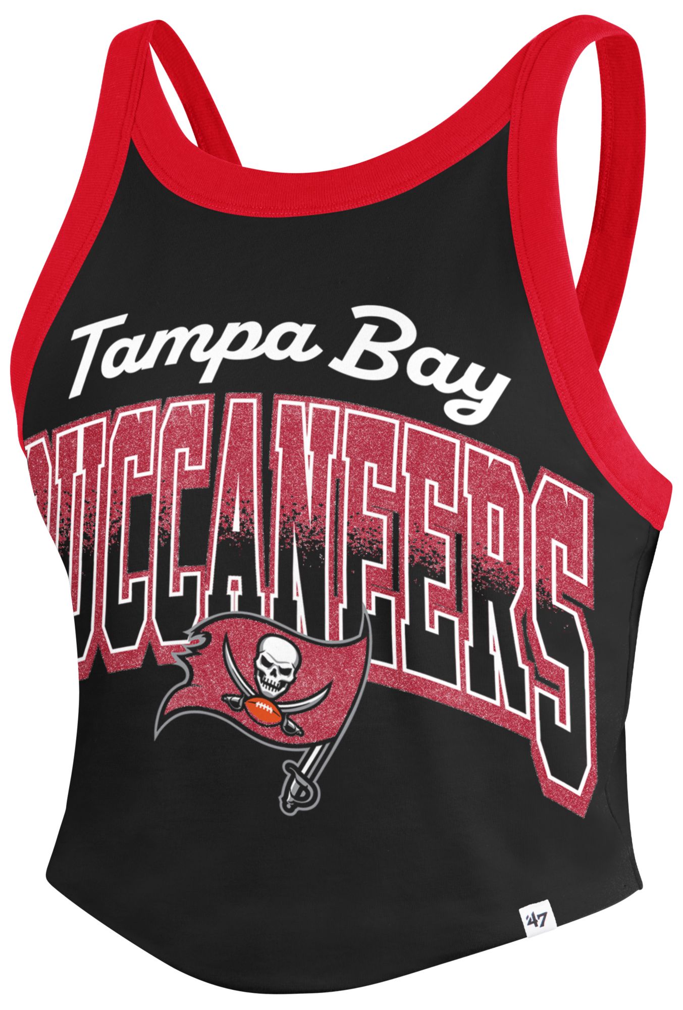 '47 Women's Tampa Bay Buccaneers Black Shimmer Tank