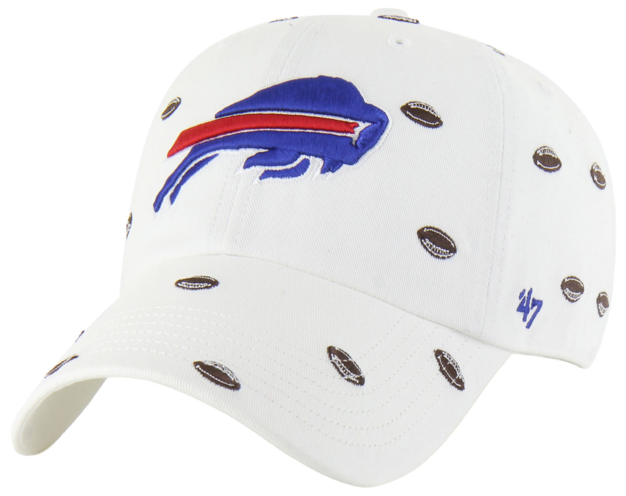 '47 Women's Buffalo Bills Royal Confetti Clean Up Adjustable Hat