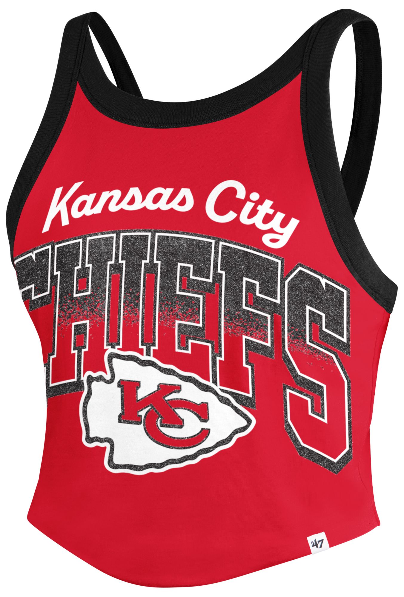 '47 Women's Kansas City Chiefs Red Shimmer Tank