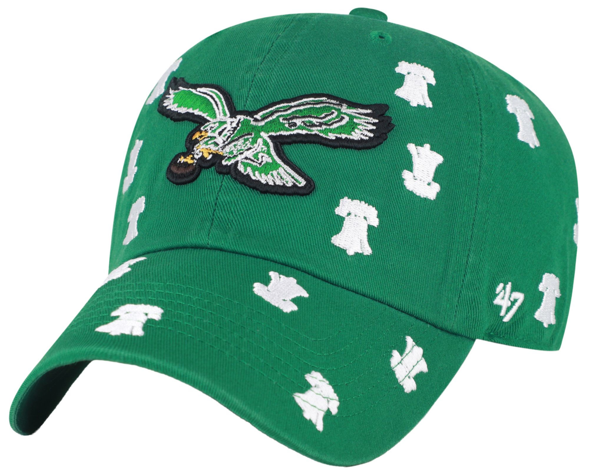 '47 Women's Philadelphia Eagles Kelly Confetti Clean Up Adjustable Hat