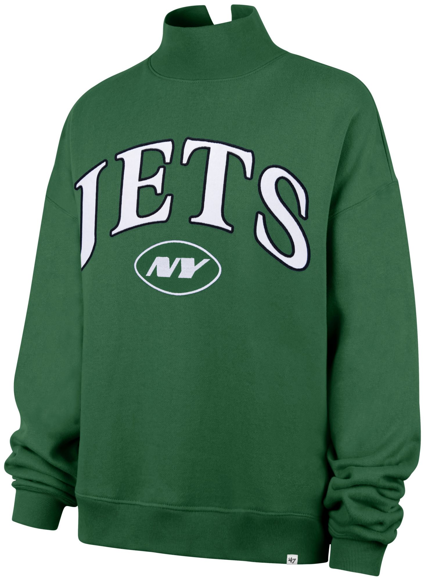 47 Women's New York Jets Vantage Mock Neck Sweatshirt
