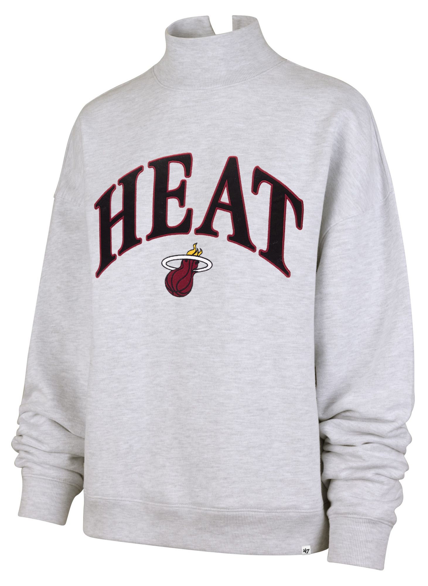 '47 Women's Miami Heat Vintage Mockneck Sweatshirt