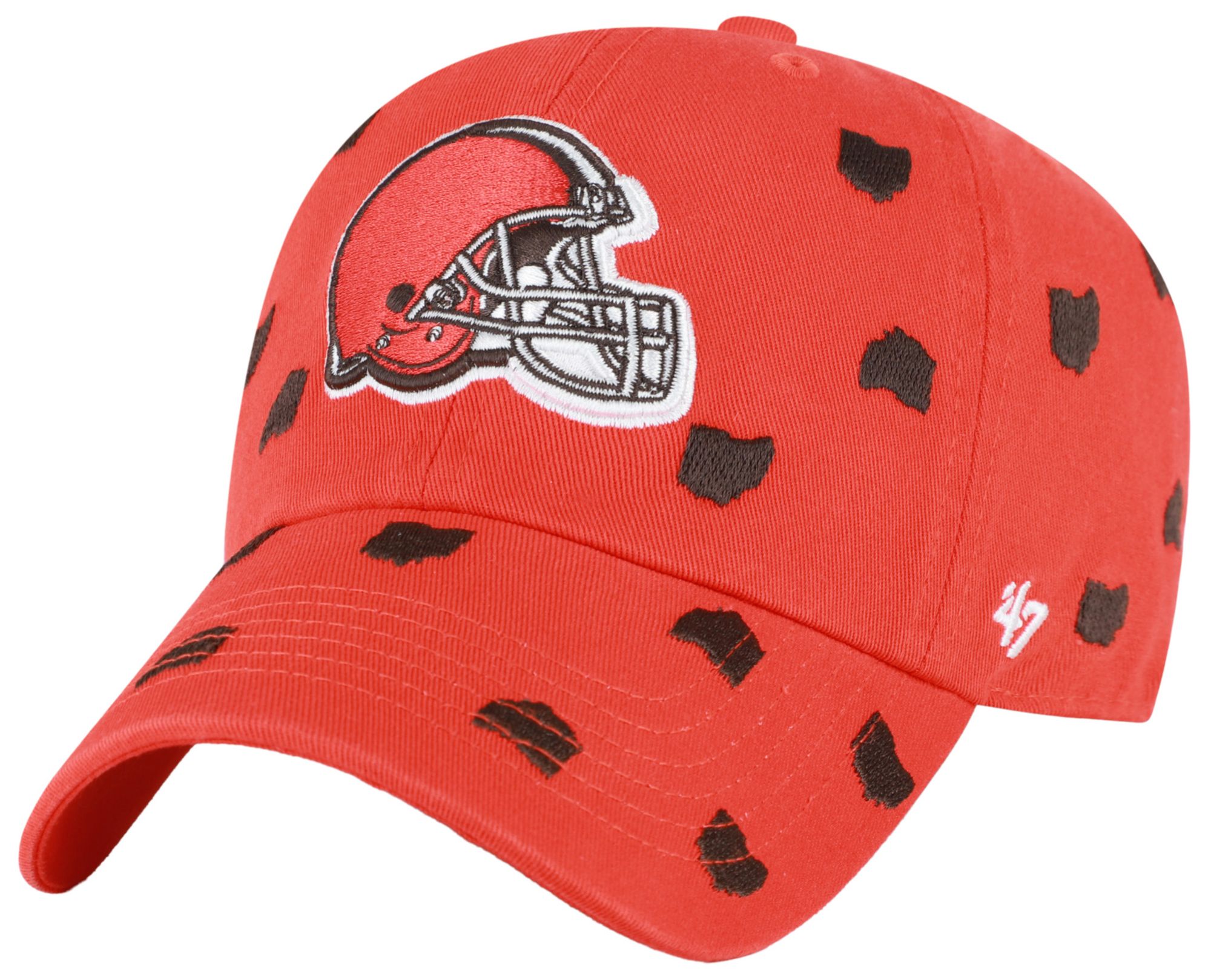 '47 Women's Cleveland Browns Thunder Confetti Clean Up Adjustable Hat
