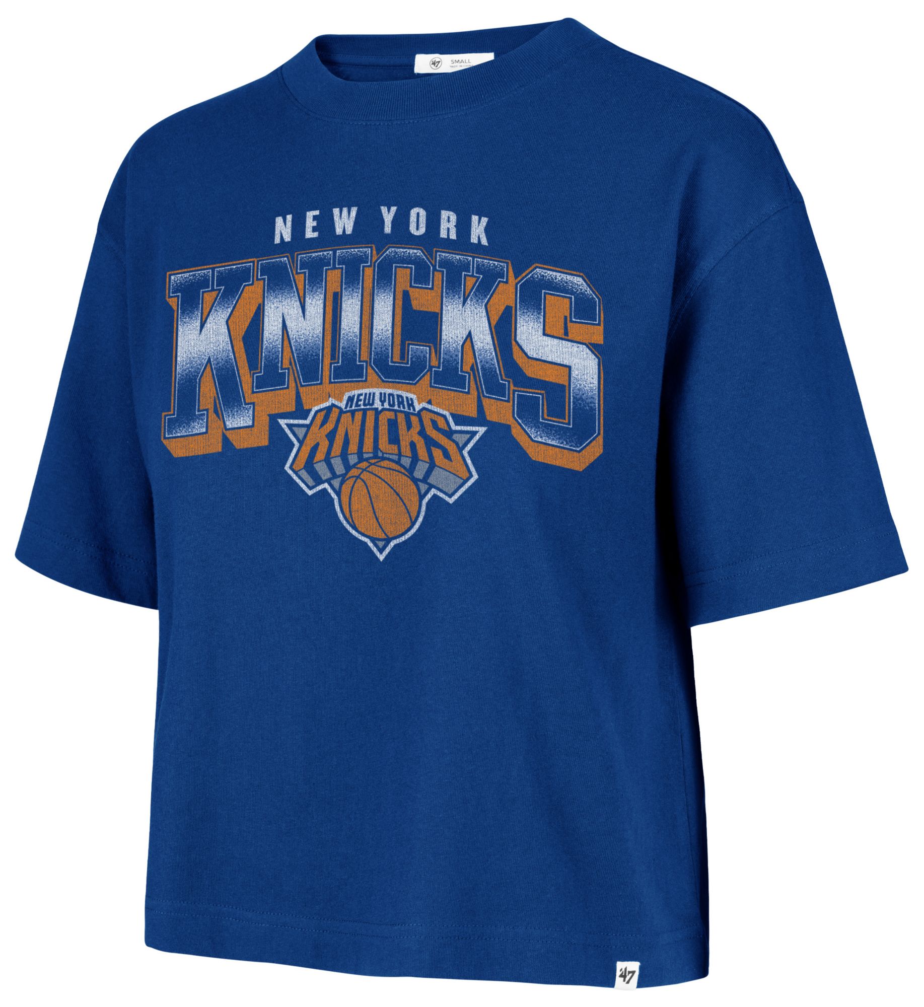 '47 Women's New York Knicks Royal Blue Spotlight Reed City T-Shirt