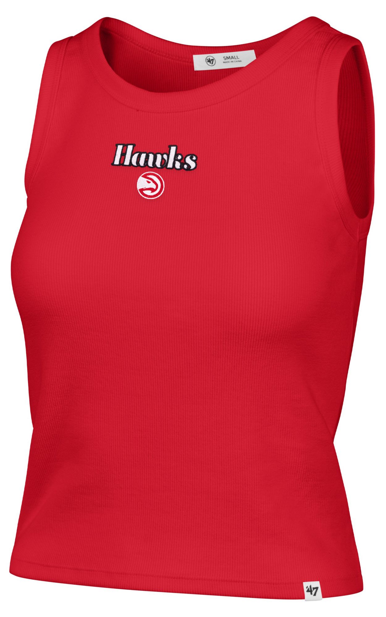'47 Women's Atlanta Hawks Red Baby Rib Tank Top