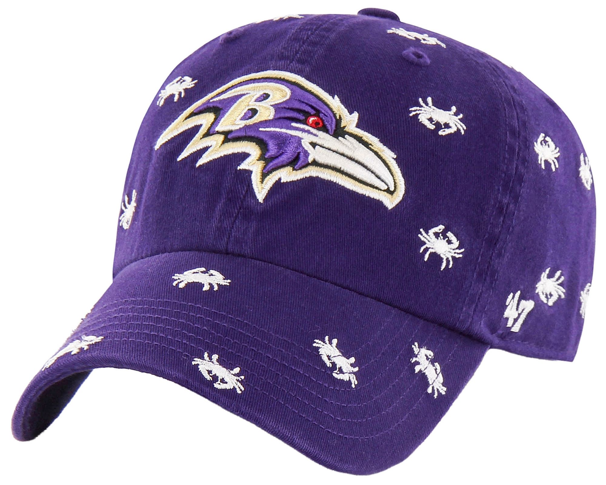 '47 Women's Baltimore Ravens Purple Confetti Clean Up Adjustable Hat